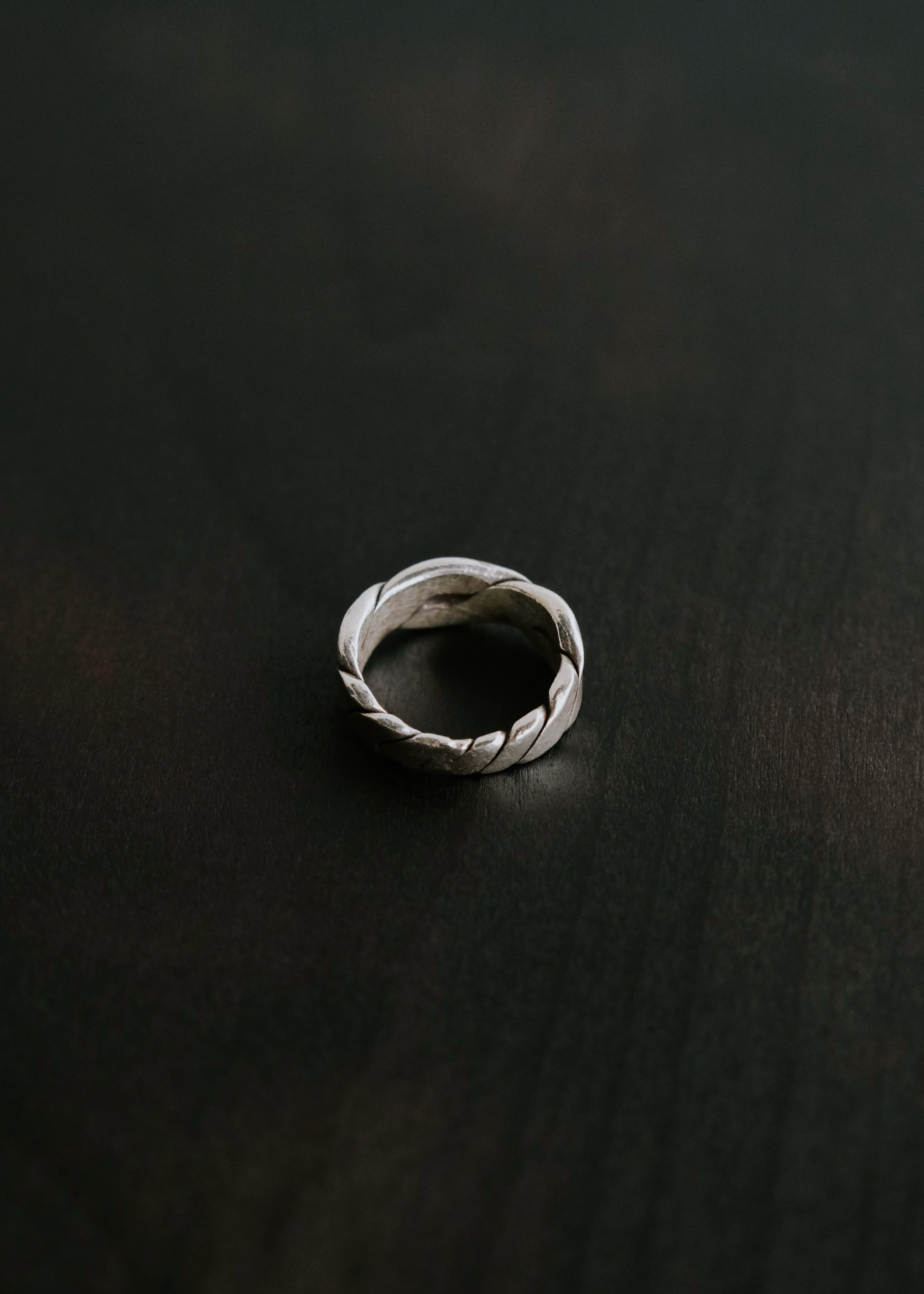 Karen silver interwoven ring