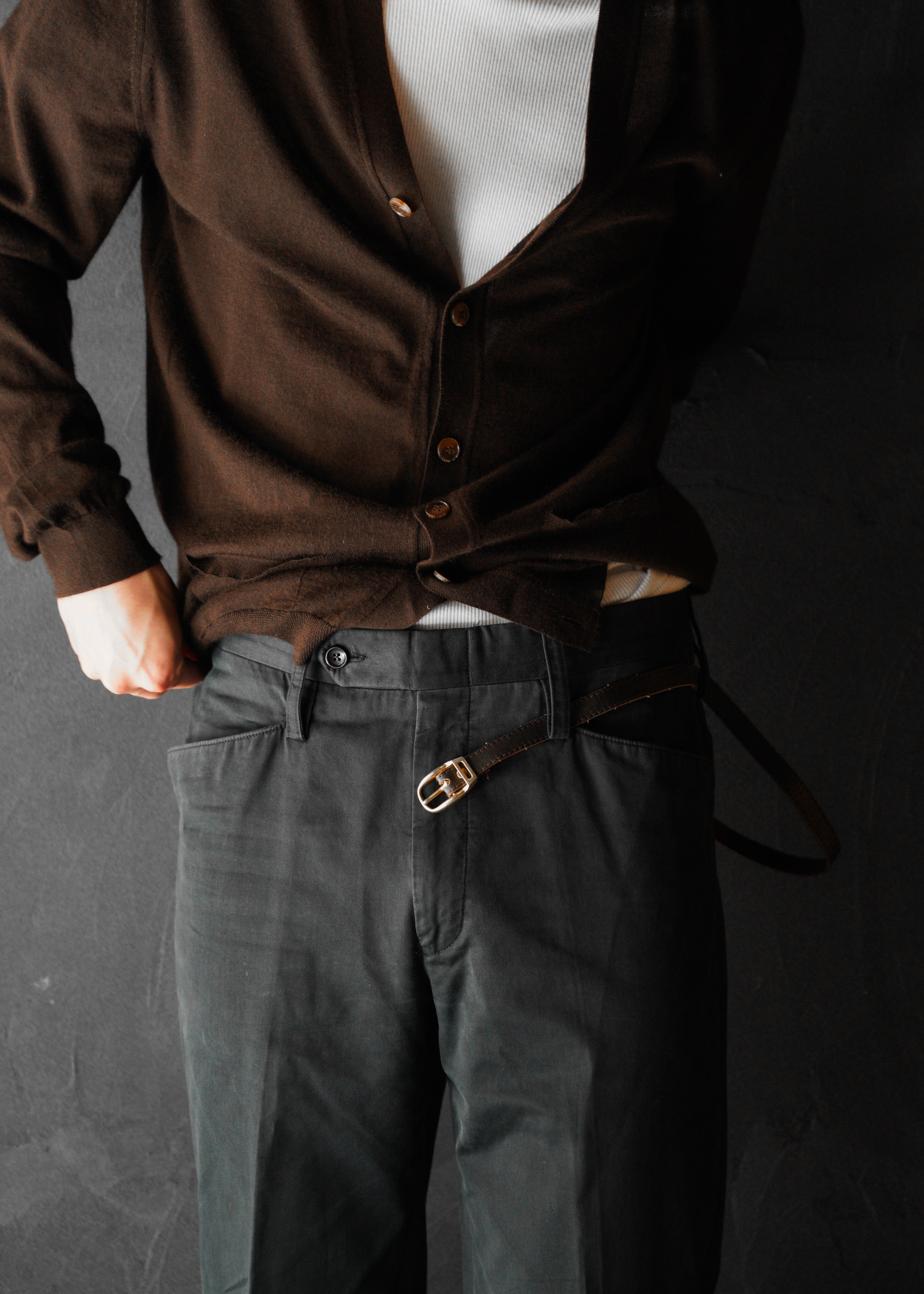 GUCCI by Tom Ford 2004SS tapered cotton trousers