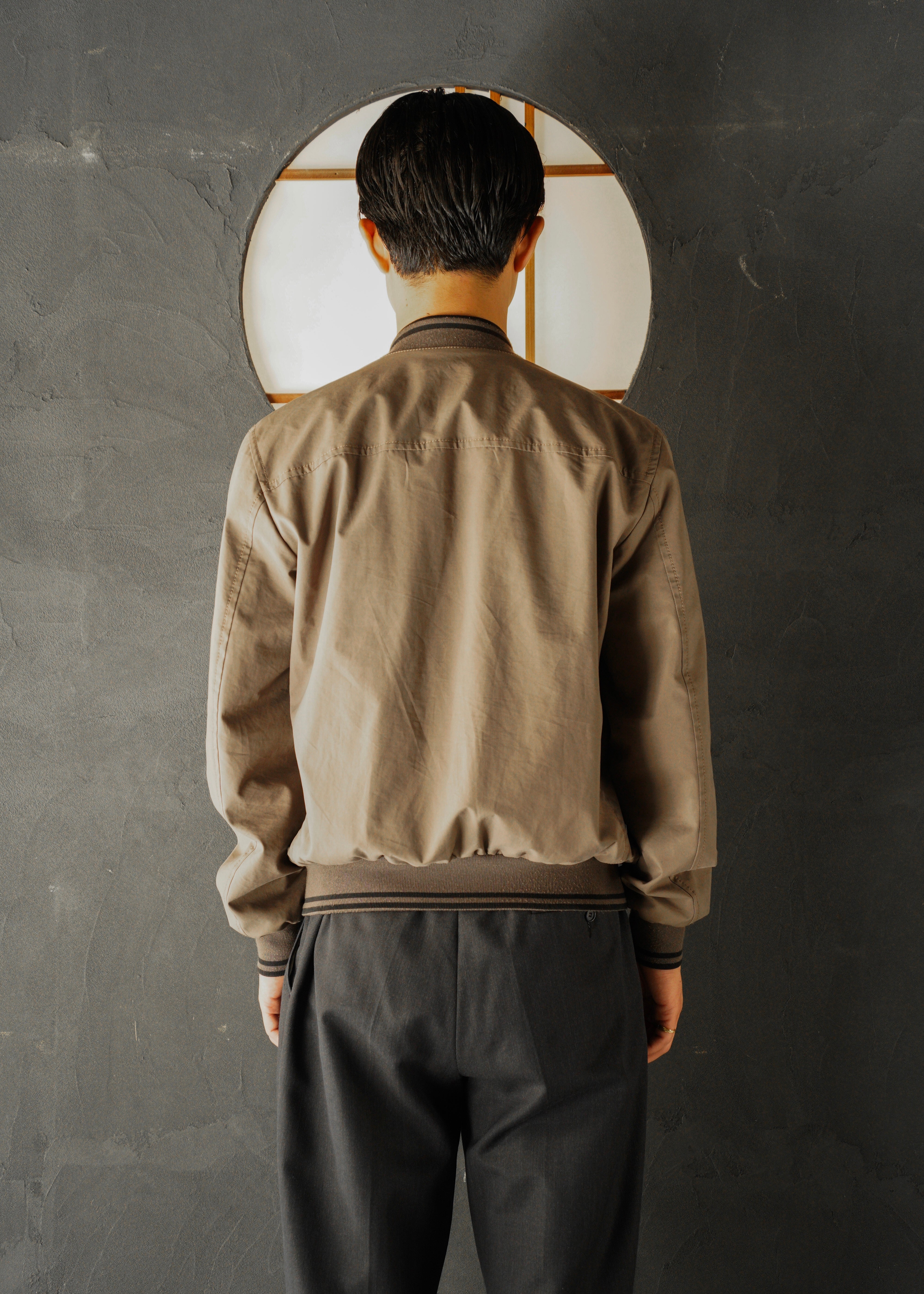 PRADA 2010 zip up nylon blend cotton blouson