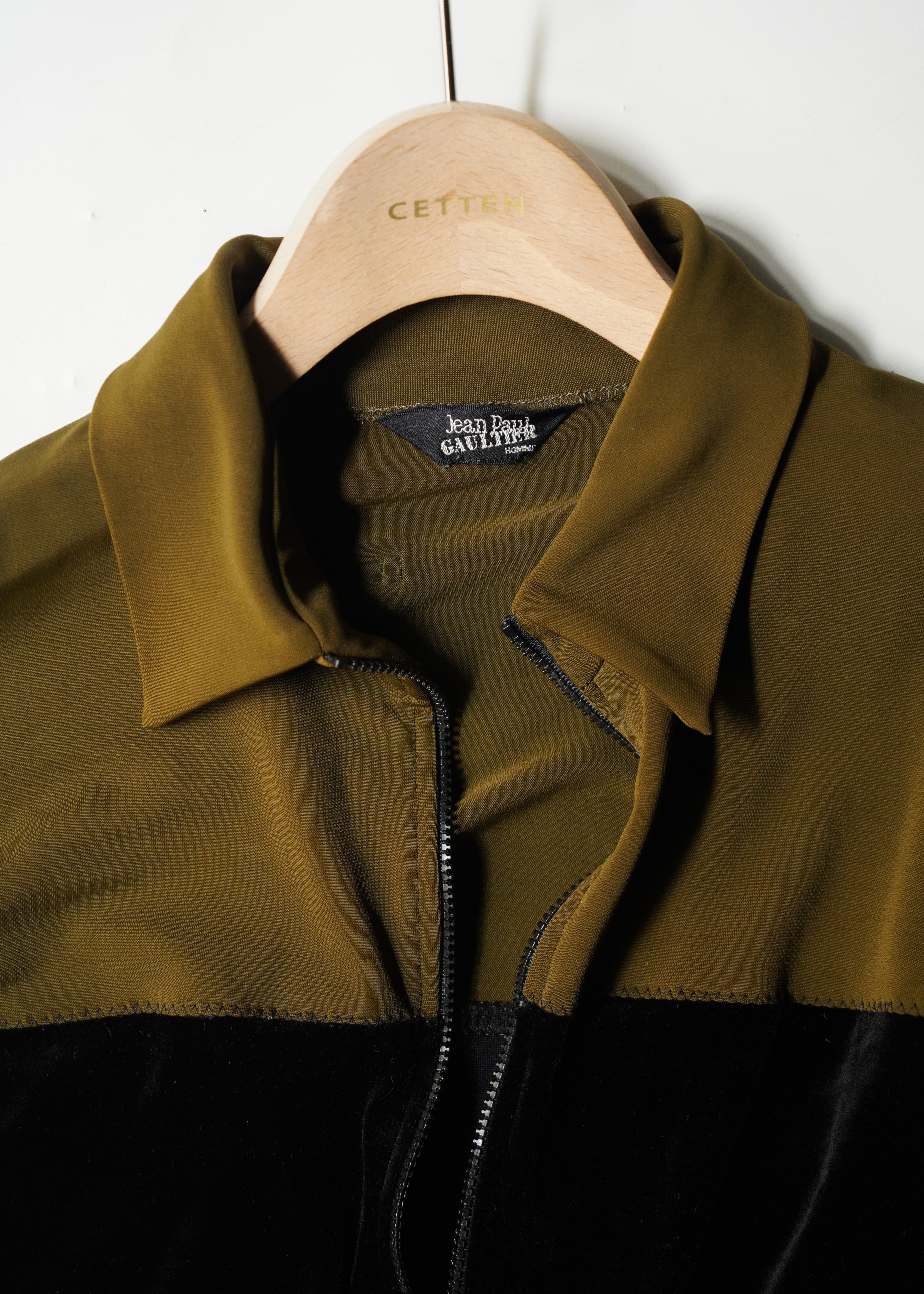 90-00’s Jean Paul Gaultier switching velour zip up jacket