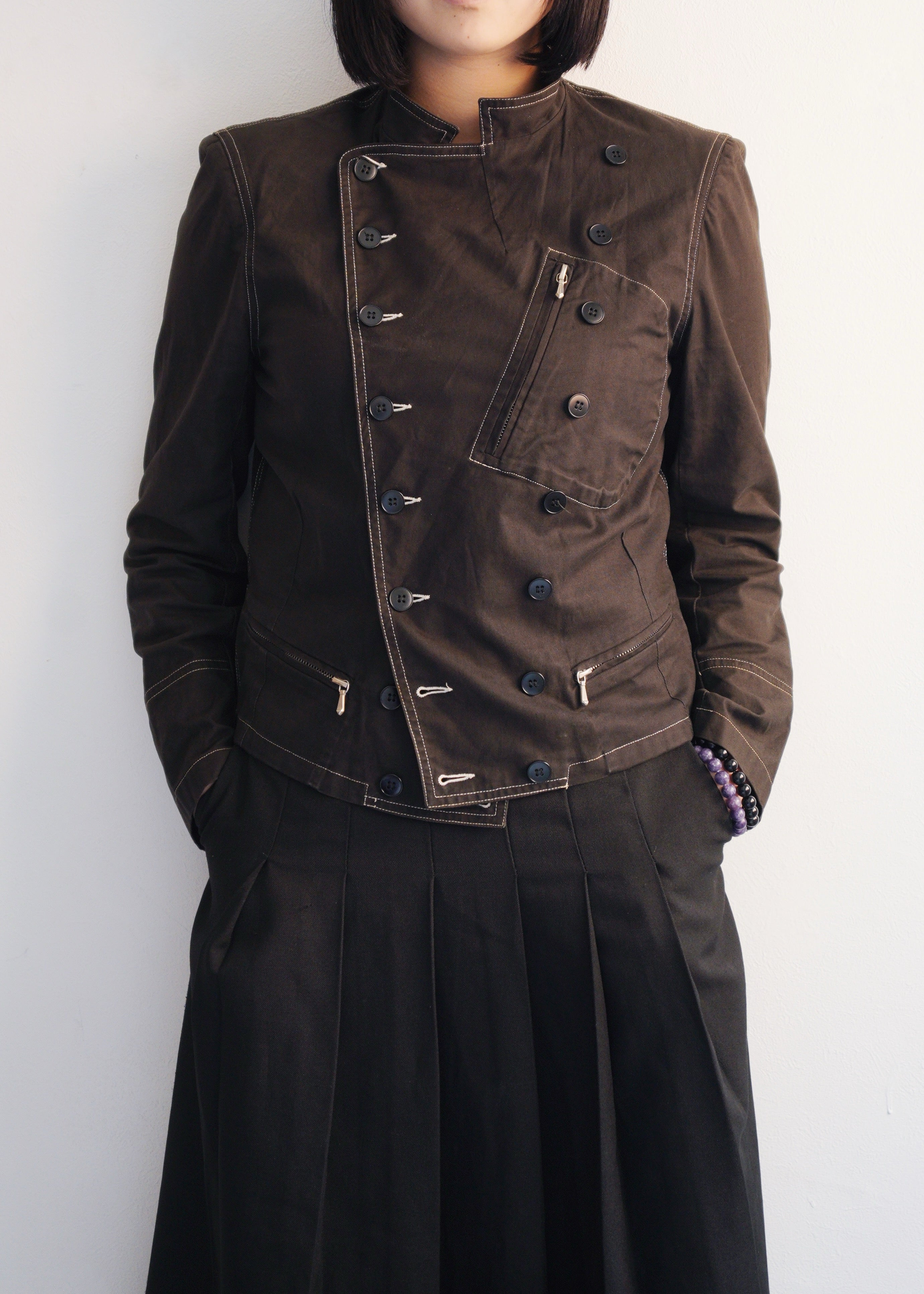 90's agnes b. cotton napoleon jacket