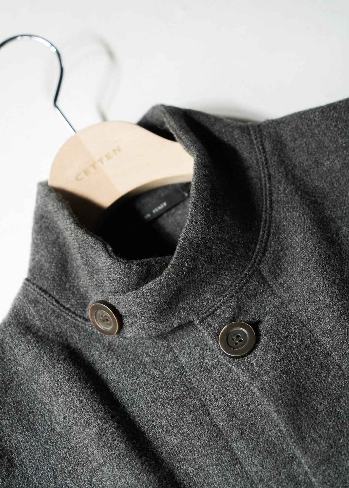 EMPORIO ARMANI 04AW cashmere blend mao collar wool jacket