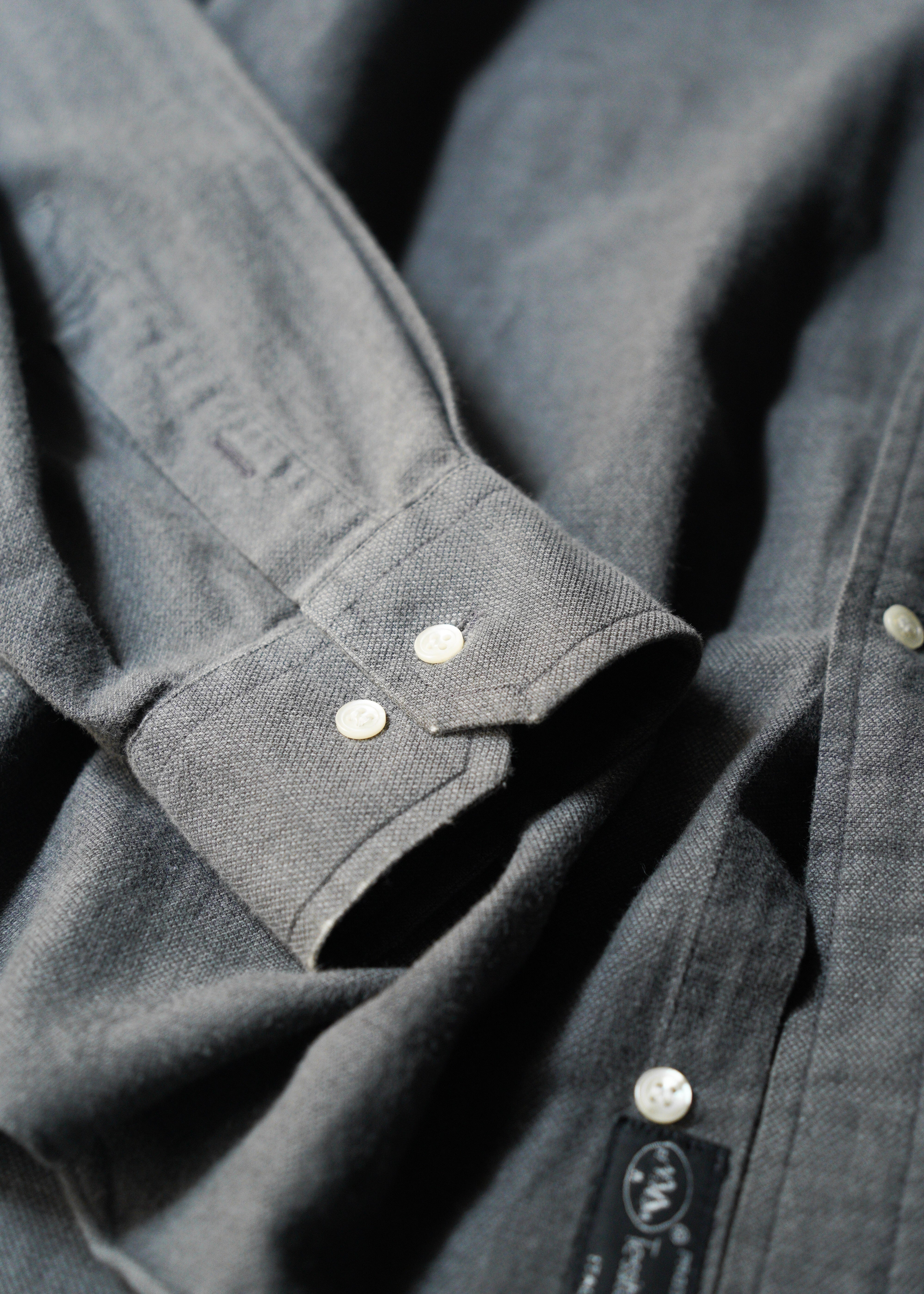 90’s BALENCIAGA regular collar long sleeve cotton shirt