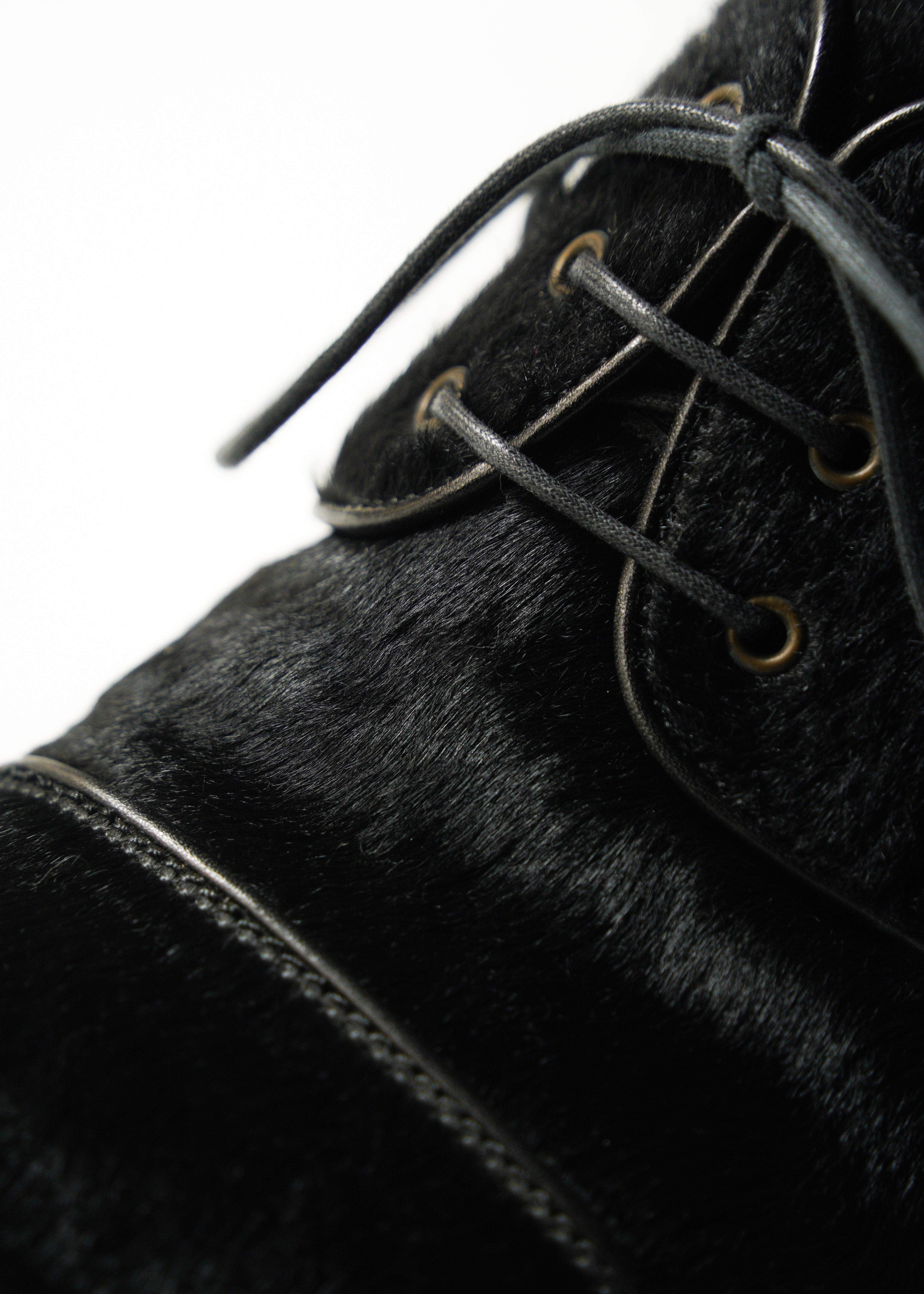 00’s Jean Paul Gaultier claf hair race up shoes