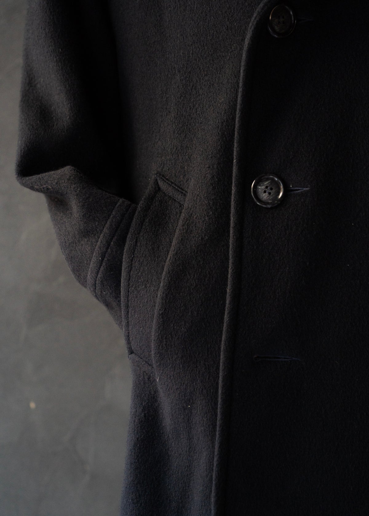 90’s agnes b. homme cashmere blend wool p coat