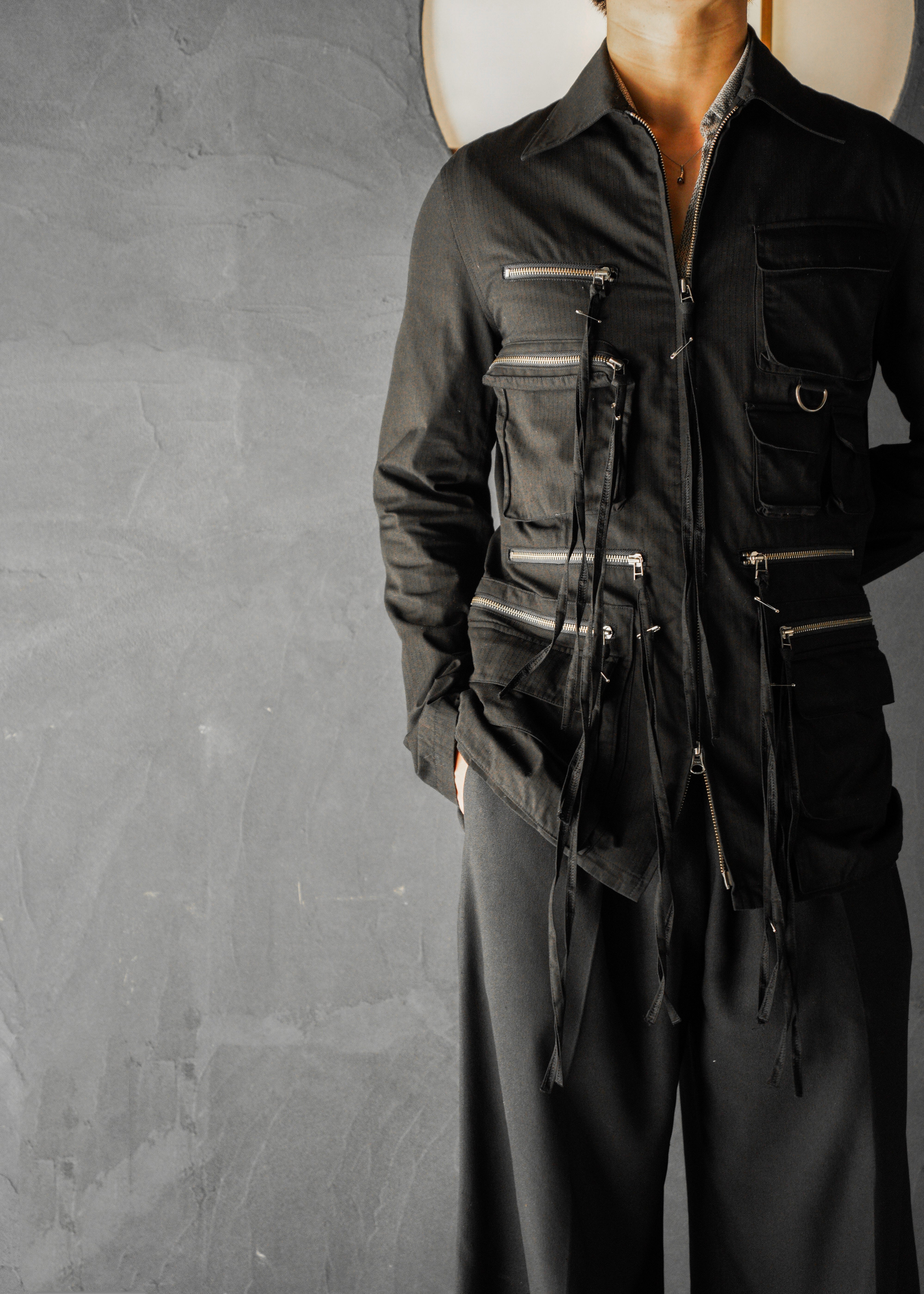 Jean Paul Gaultier ジャンポールゴルチエ 90年代 multi pocket double zip up コットン ジャケット メンズ