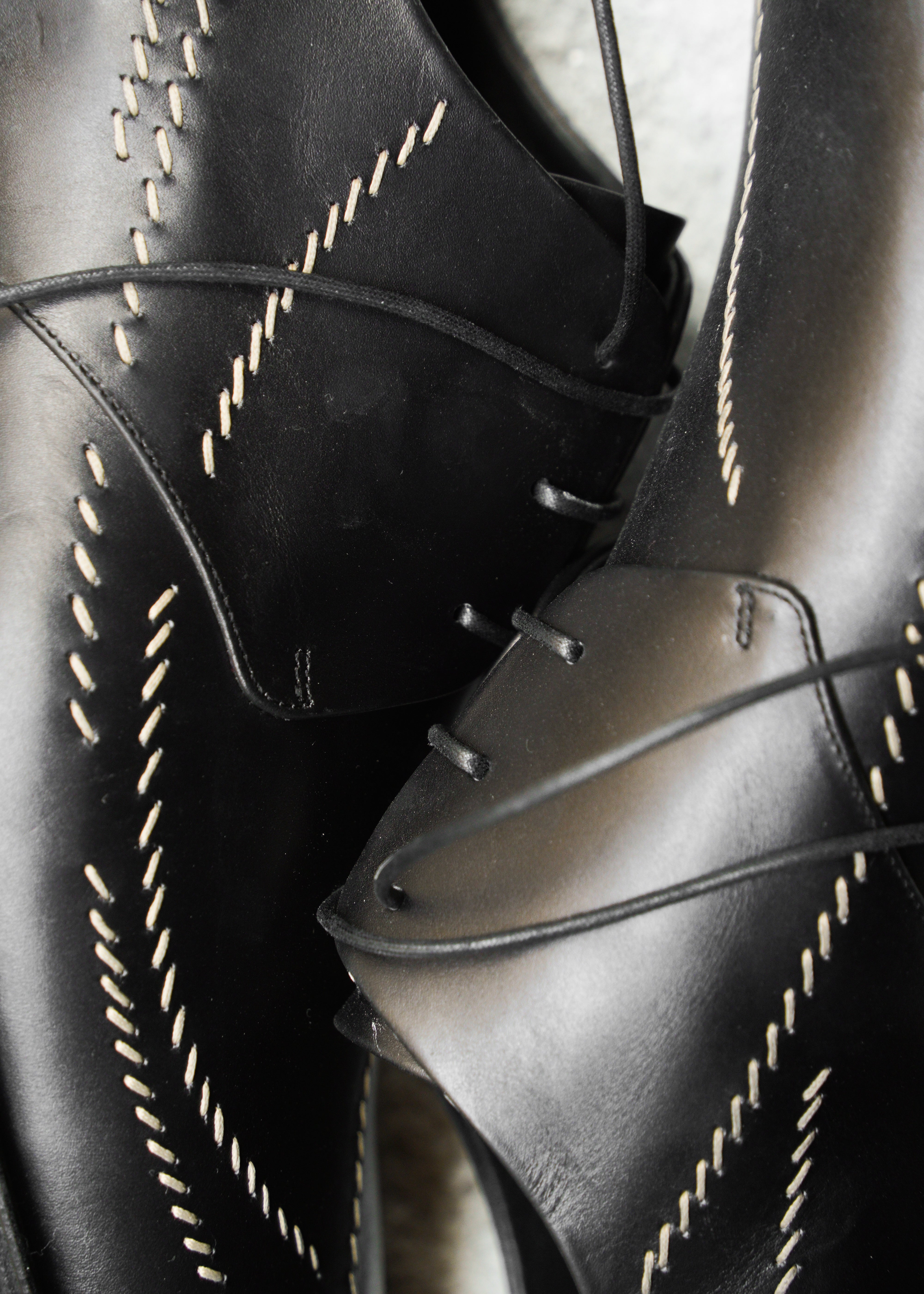 POST ARCHIVE FACTION 26SS SASHIKO Derby / Matt Black