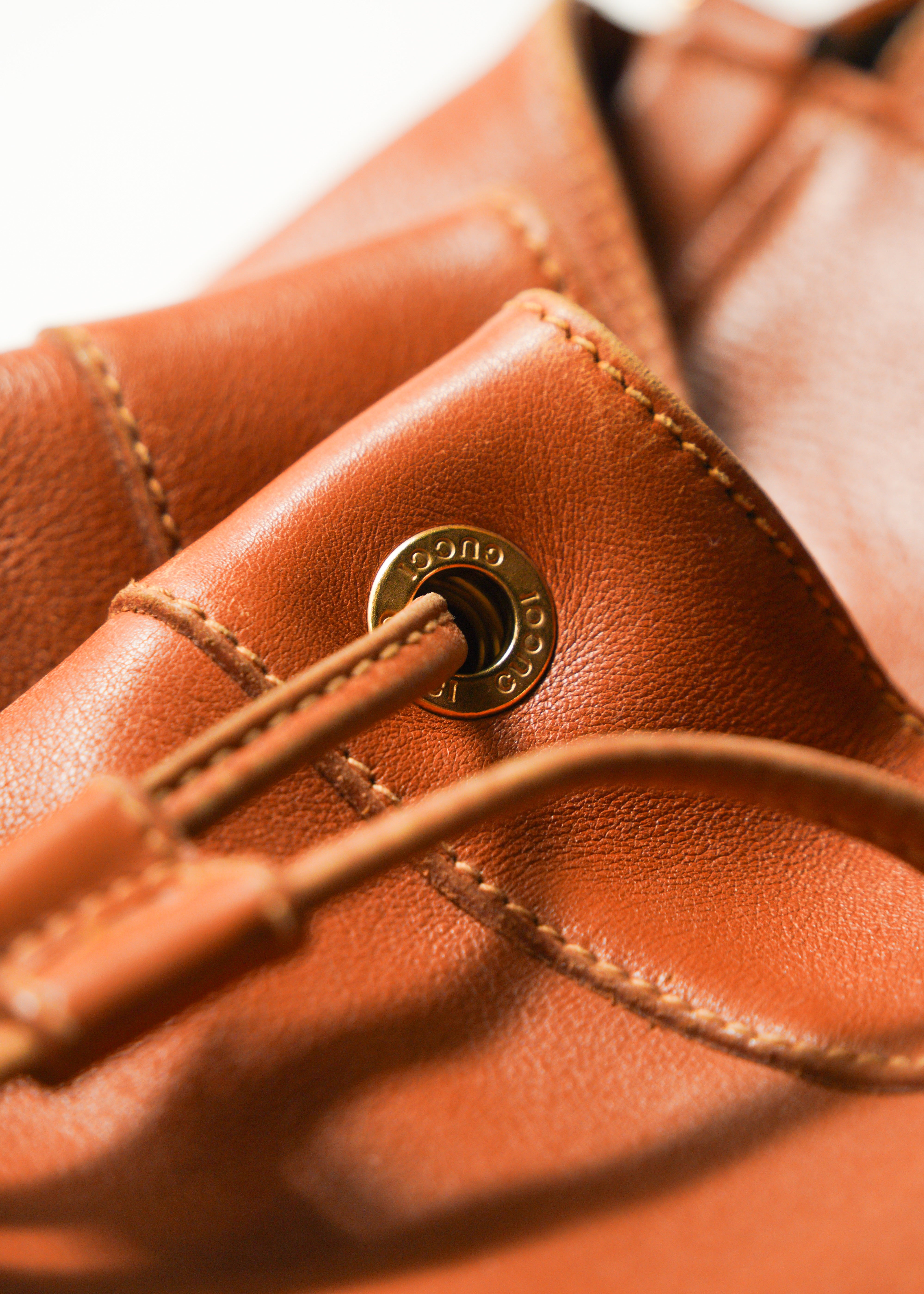 90’s GUCCI bamboo handle shoulder bag