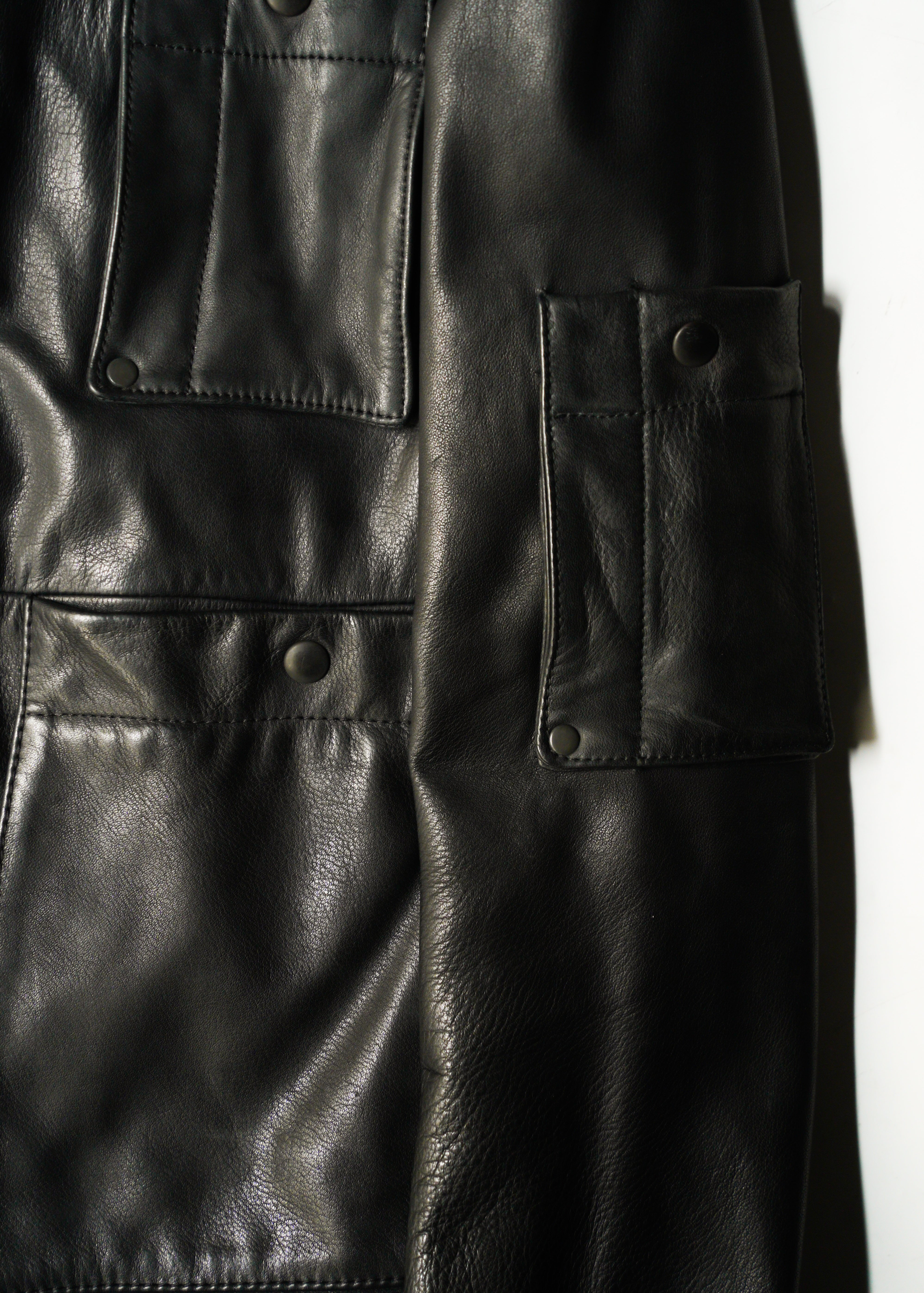 MARTIN MARGIELA 07AW multiple pockets single leather riders jacket