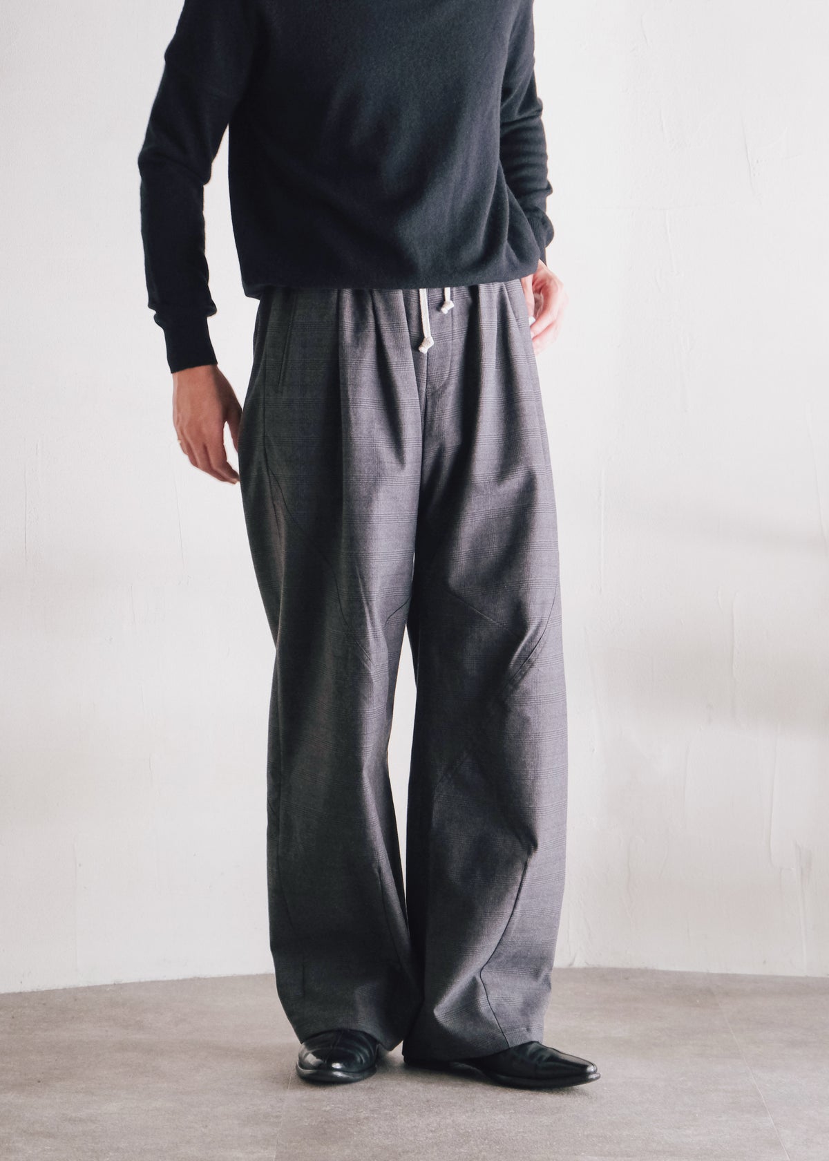 Ex. HOMO LUDENS 26AW Y.M. Jockey easy pants / charcoal