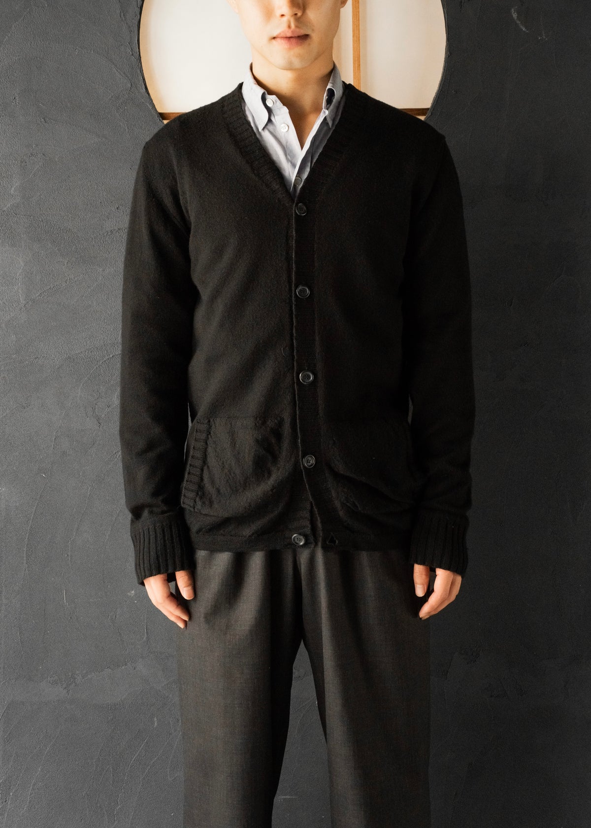 90-00’s DRIES VAN NOTEN button front wool cardigan