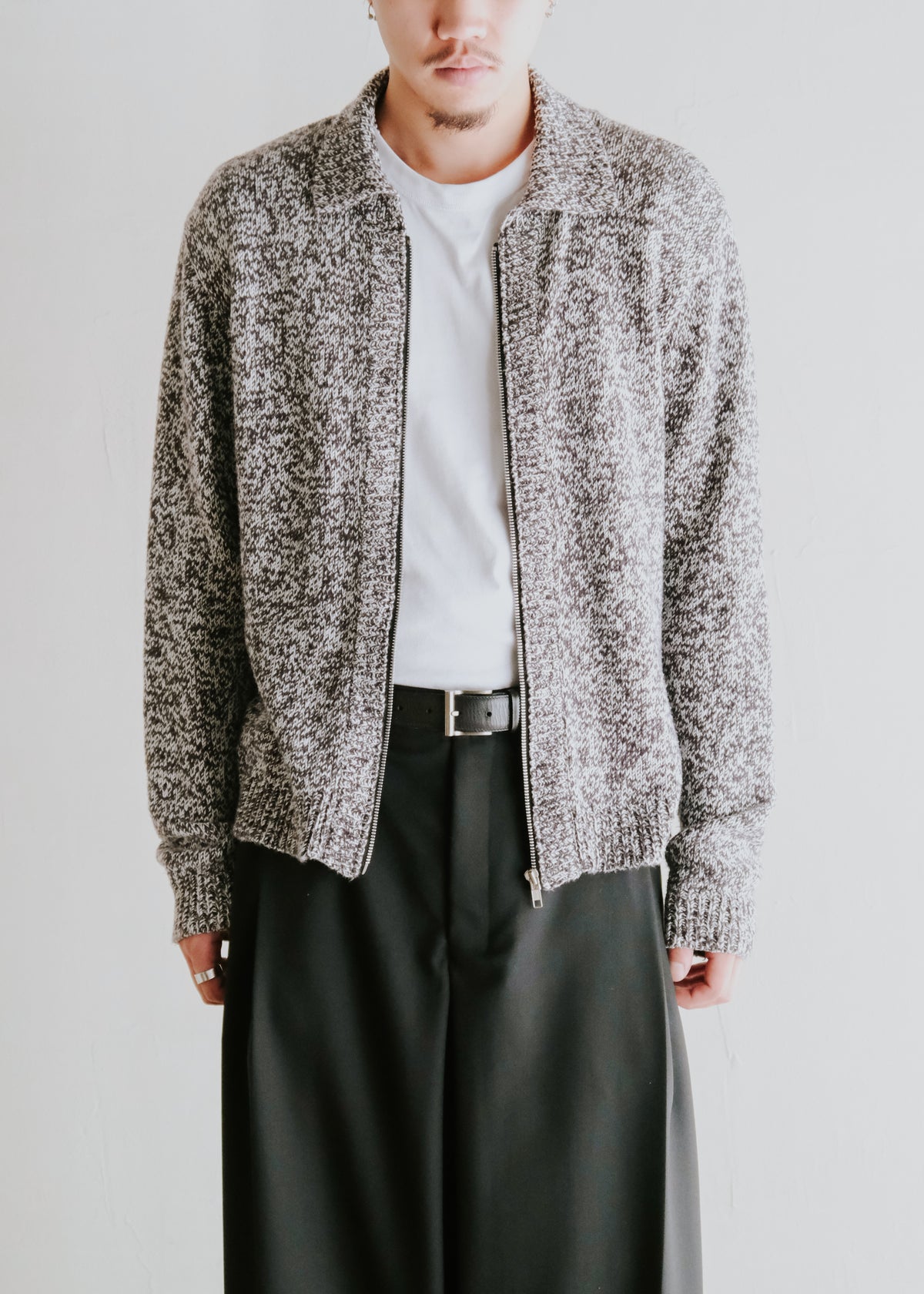 90's agnes b. homme marble drivers knit