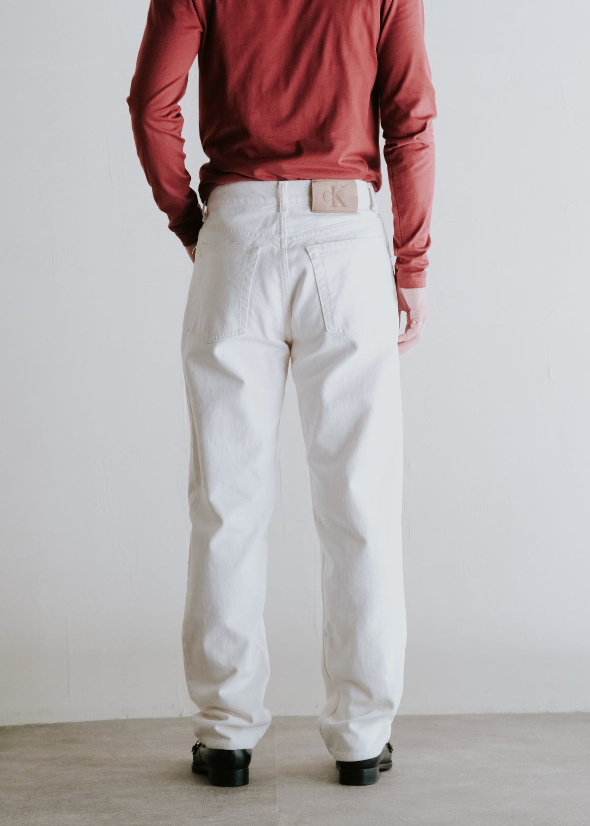 90-00's Calvin Klein tapered denim trousers