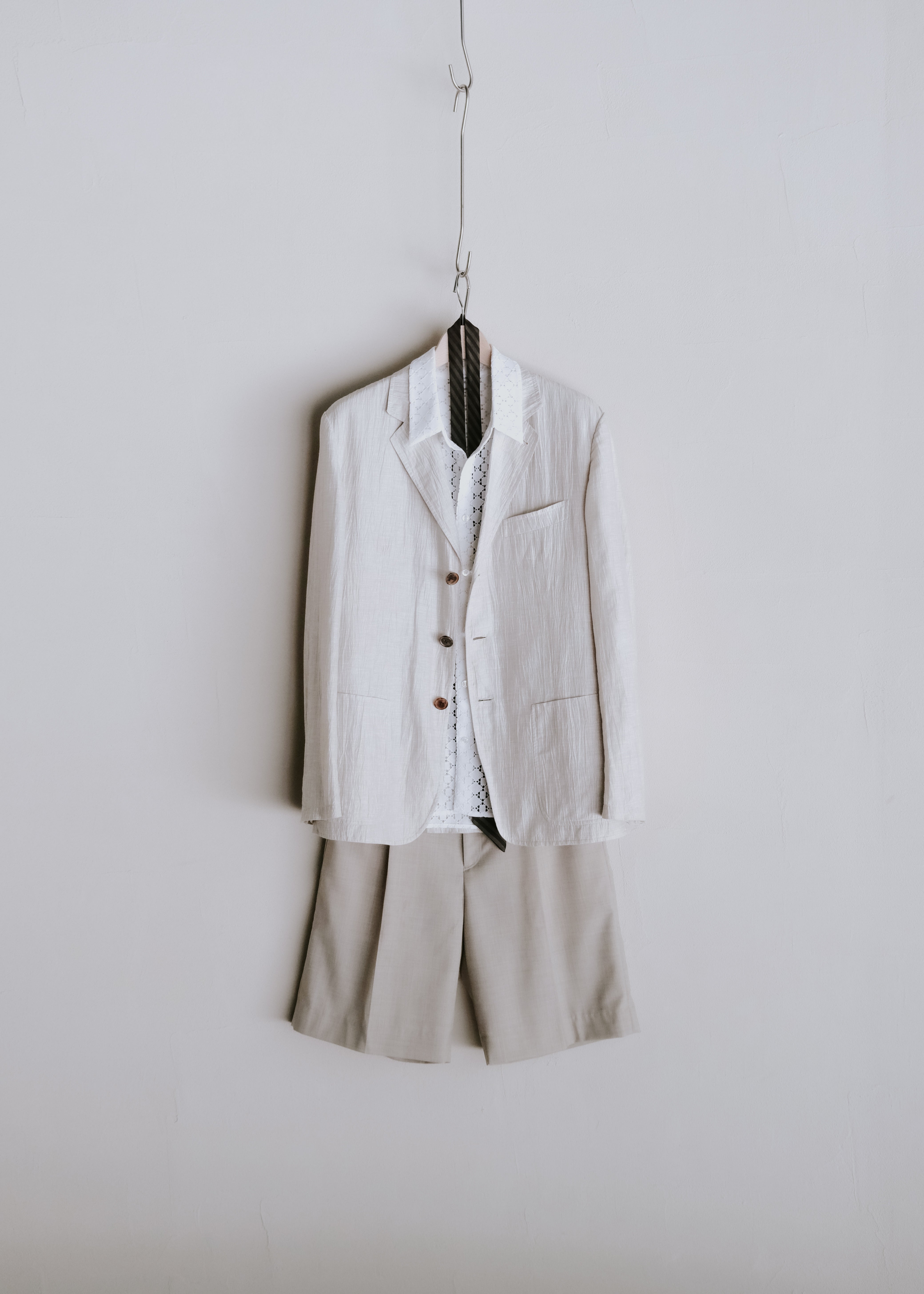 POST ARCHIVE FACTION 26SS Lace Shirt / White