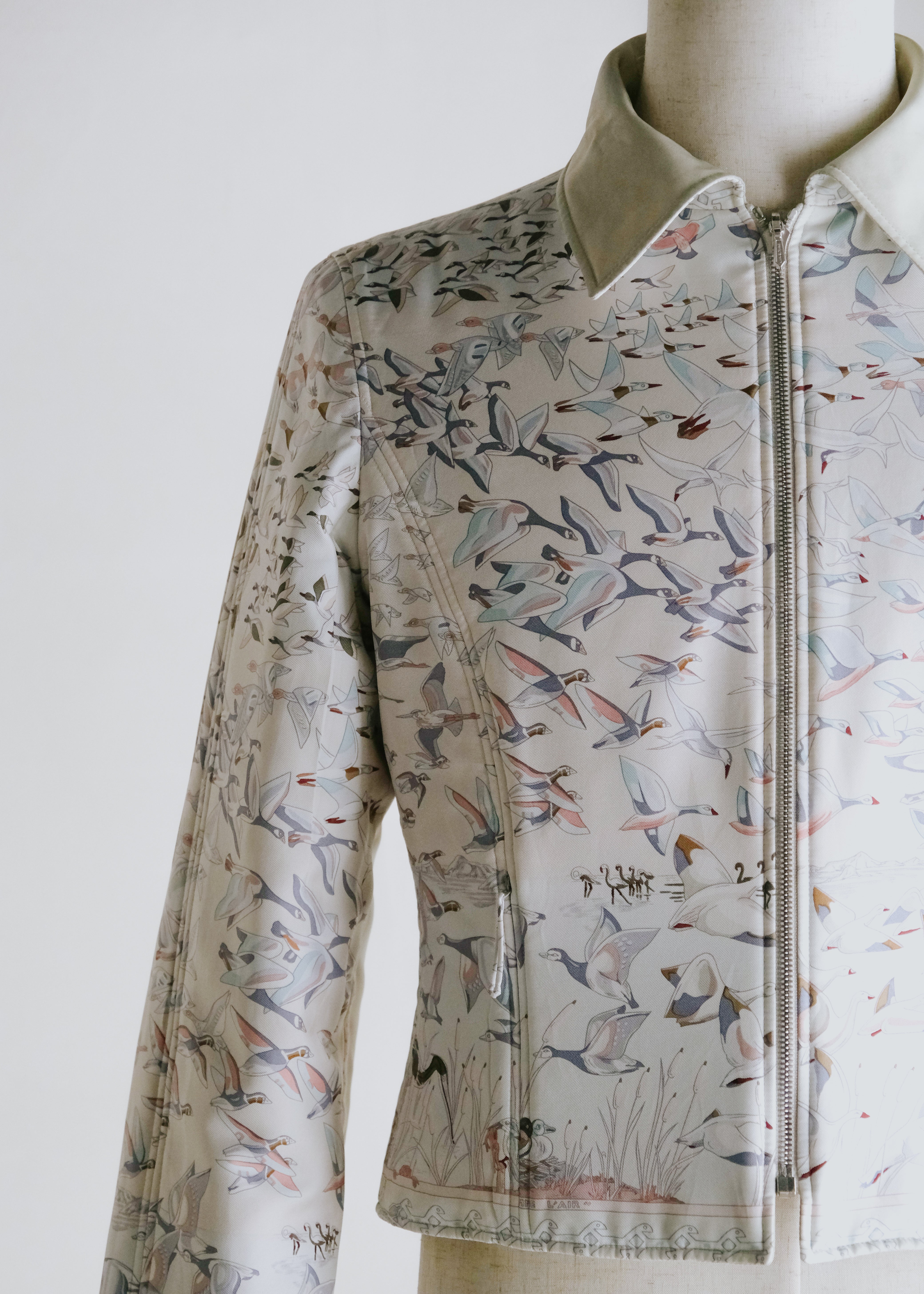 HERMÈS by Martin Margiela silk reversible blouson