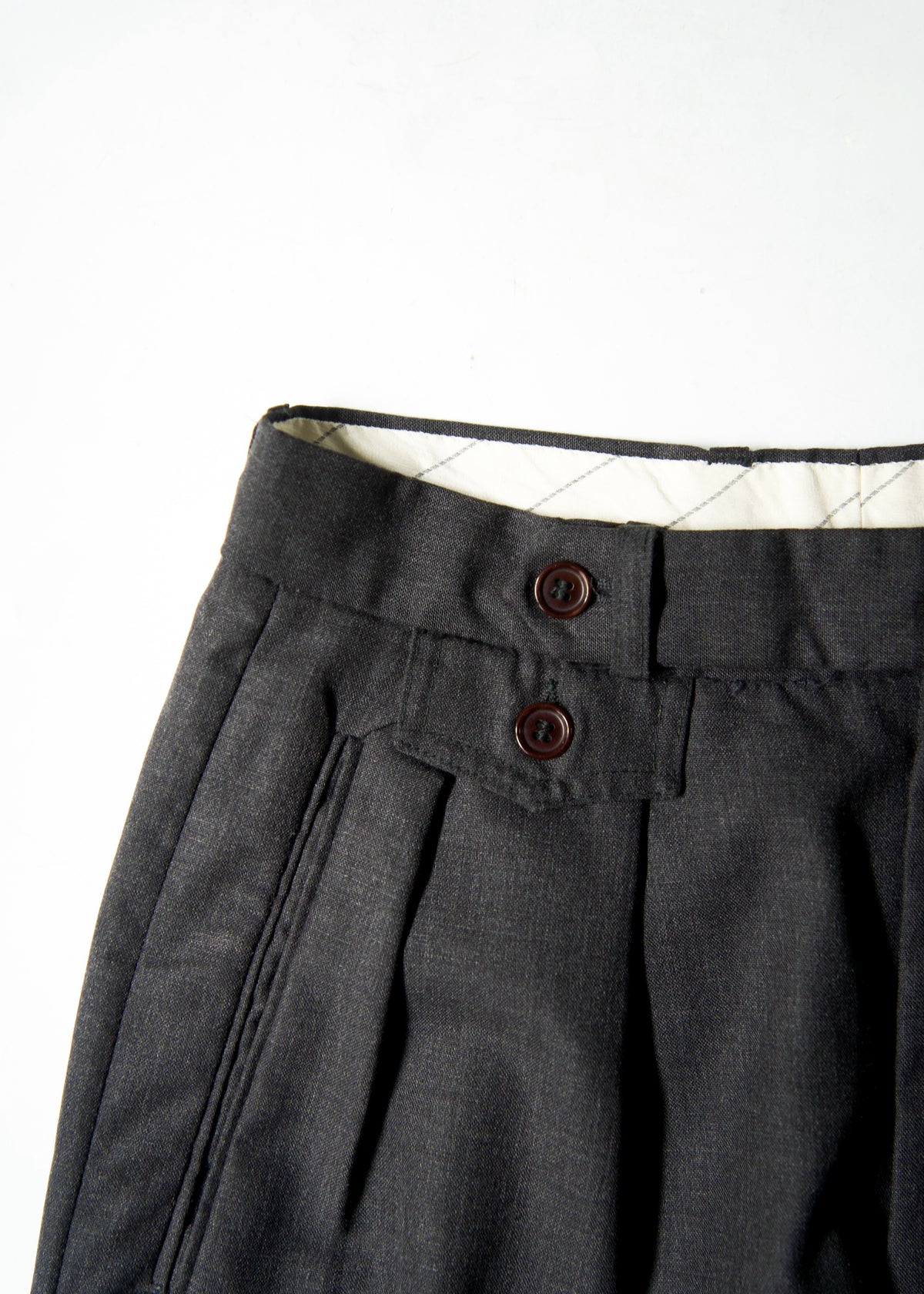 80-90’s EMPORIO ARMANI two tuck wool slacks