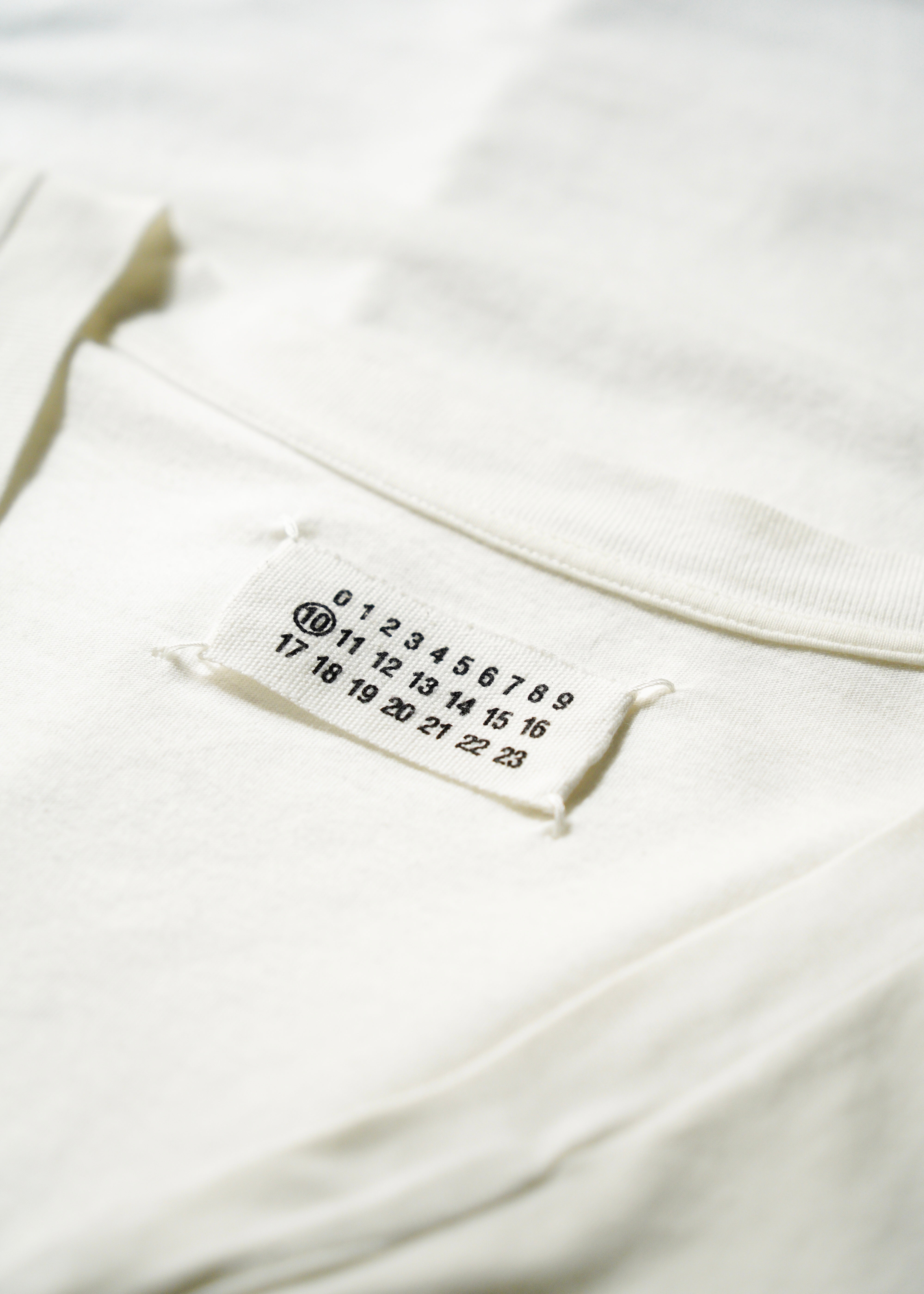 Maison Martin Margiela 2010SS v neck cotton t-shirt