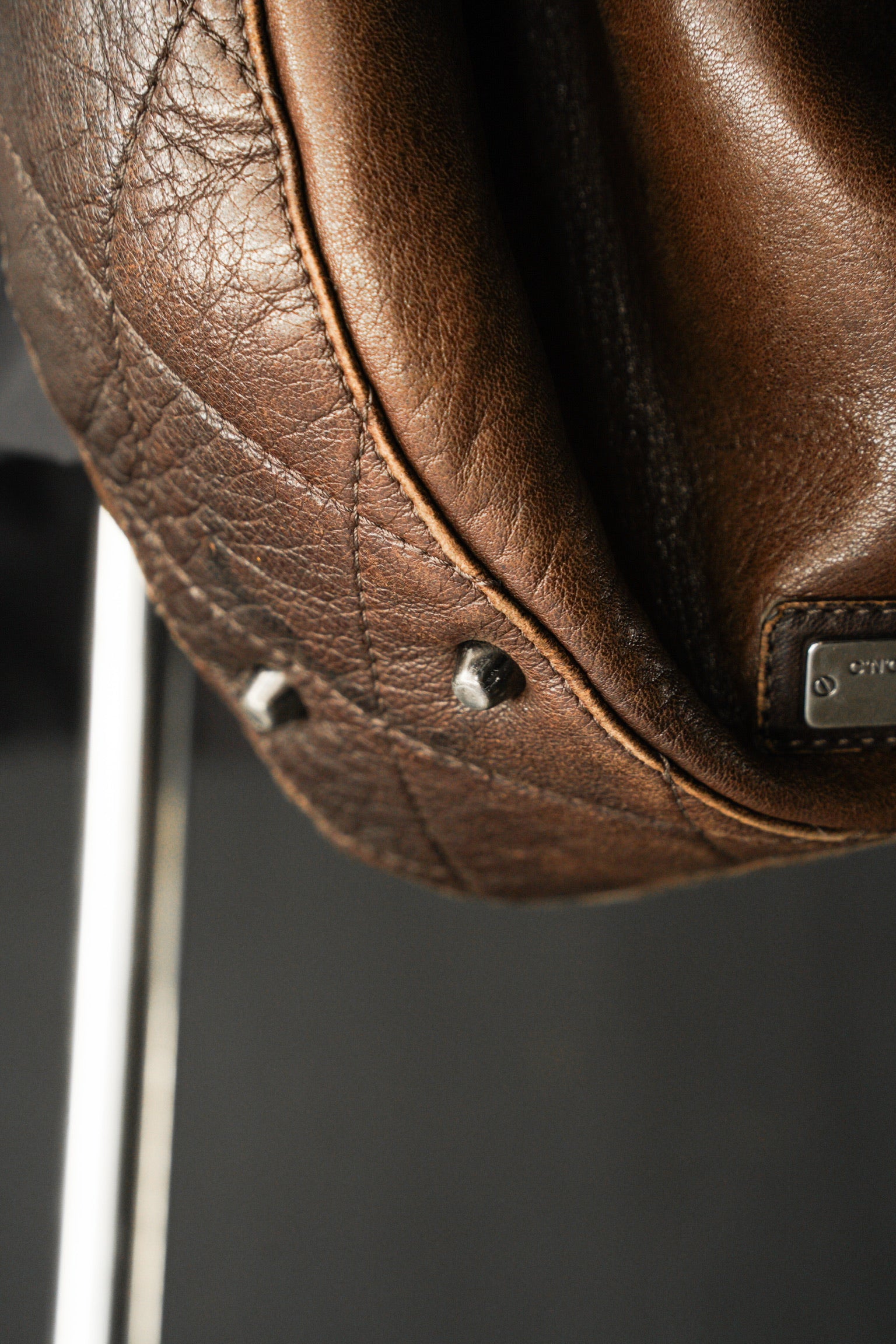 00's- C’N’C CoSTUME NATIONAL leather hobo bag