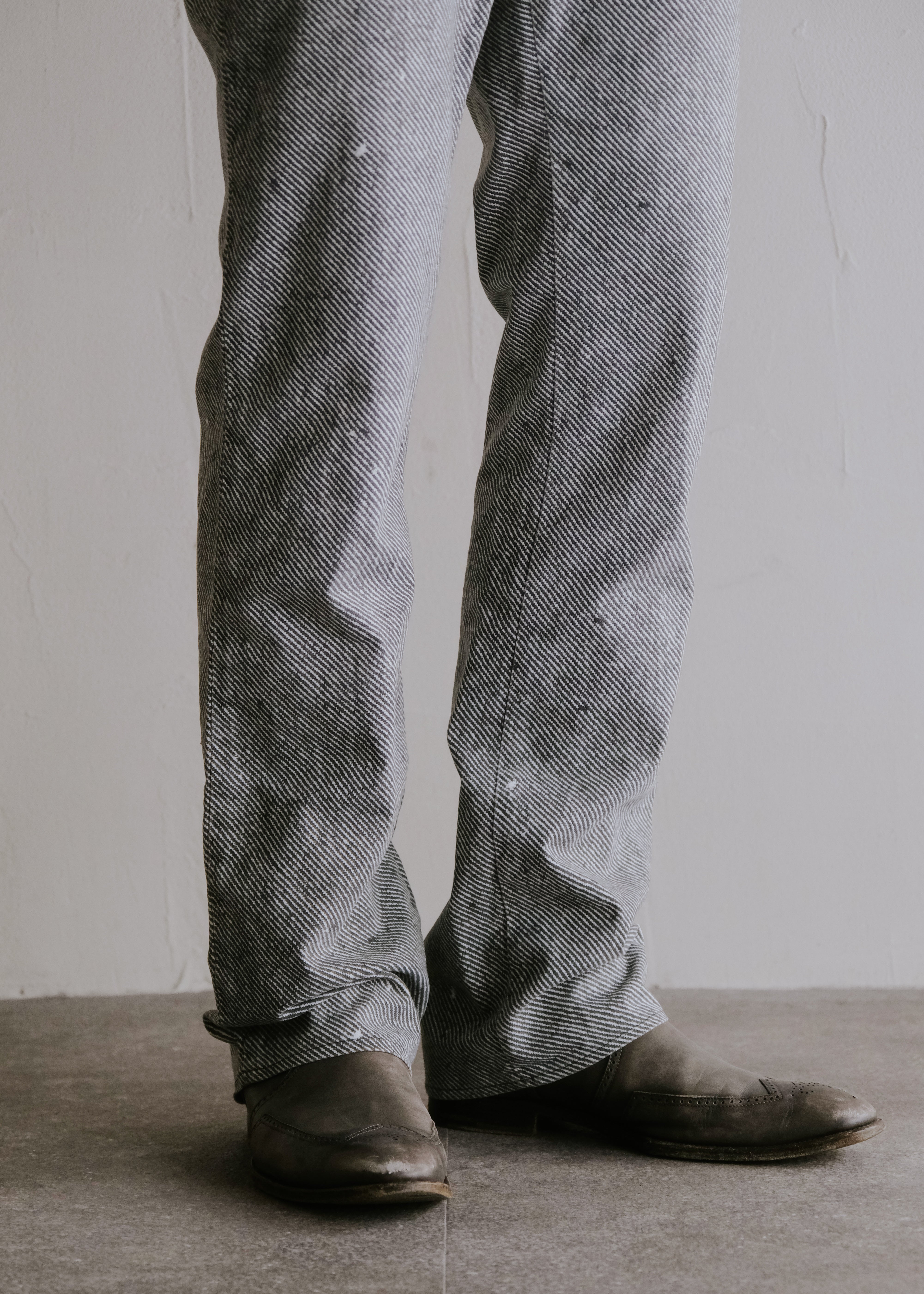 【10 Corso Como】Martin Margiela ⑥ 04SS slim stripe bootcut cotton trousers