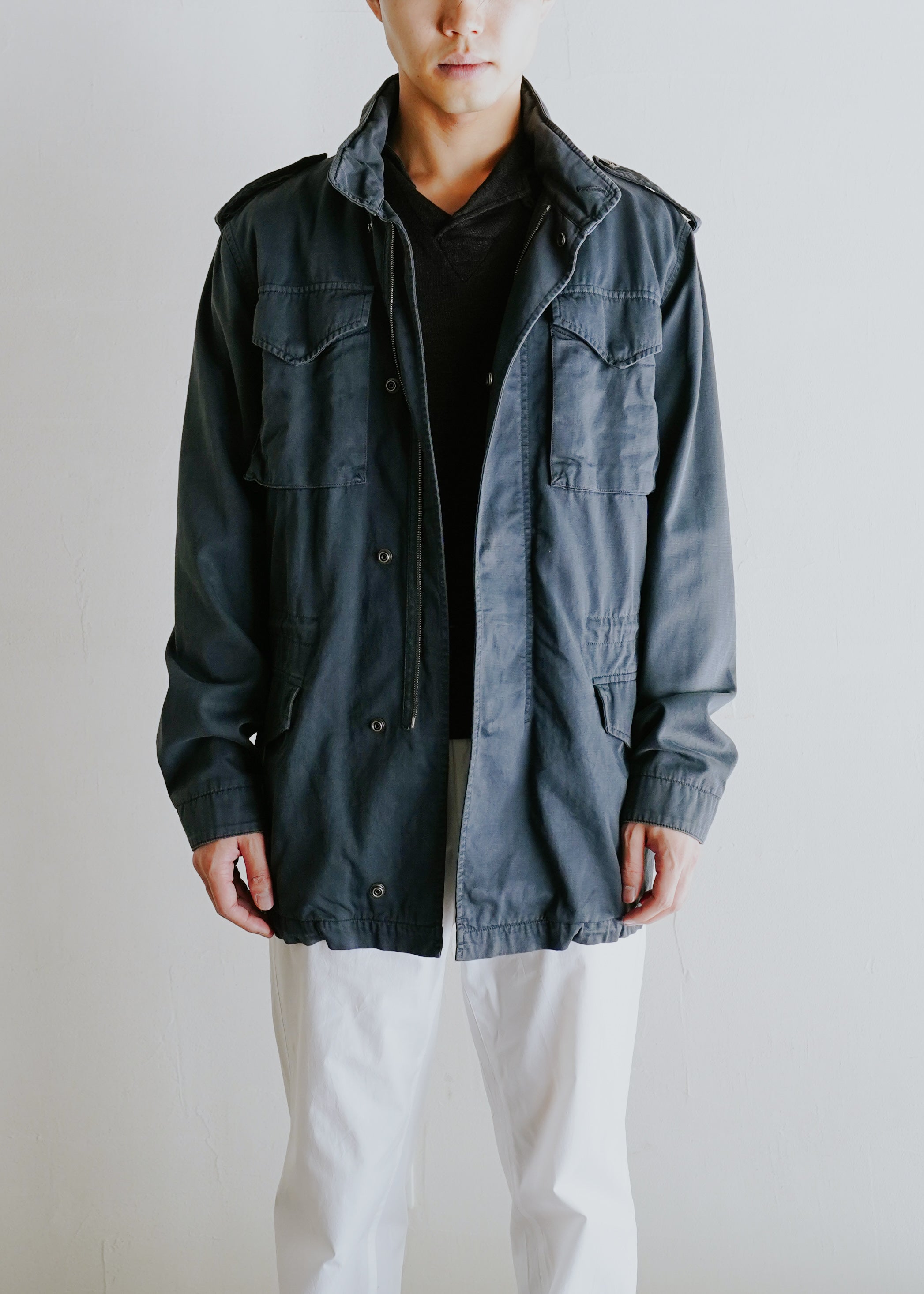 Martin Margiela 08SS fly-front military jacket