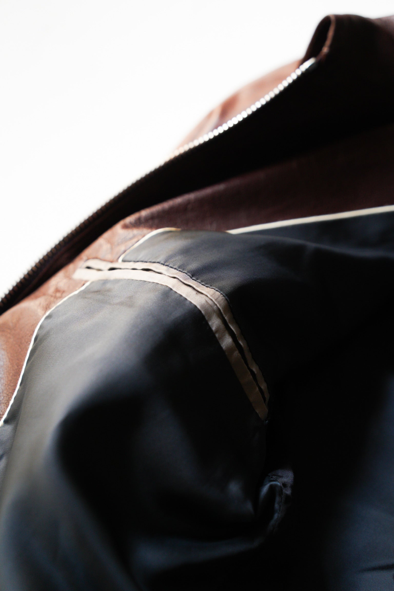 Paul Smith Asymmetrical Collar Leather Jacket in Burgundy