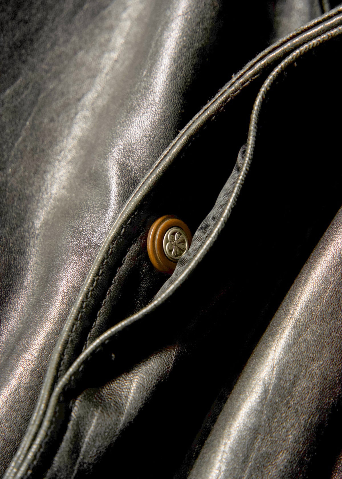 80-90's RUFFO fly front hooded leather blouson