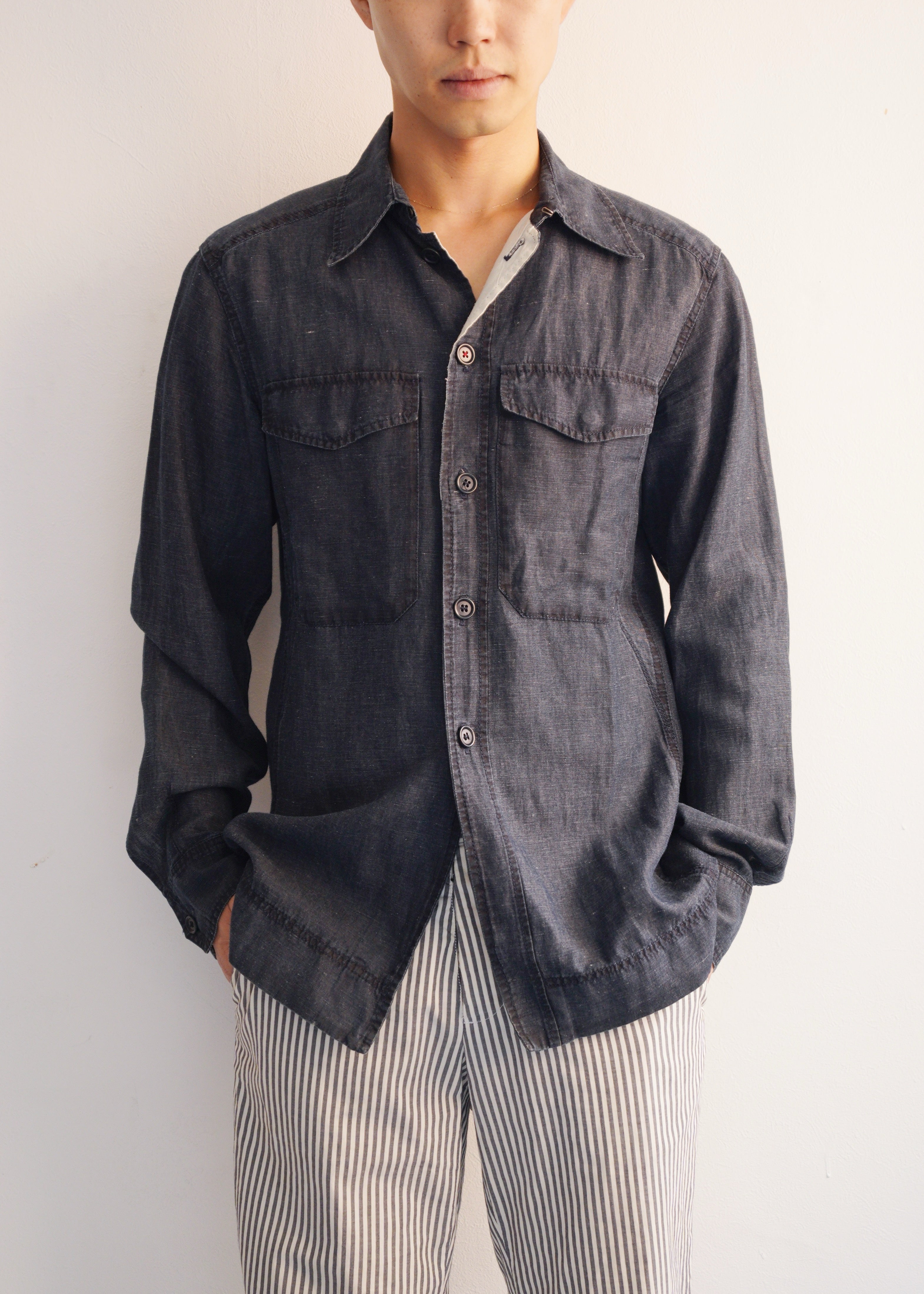 00's PRADA SPORT linen cotton coveralls