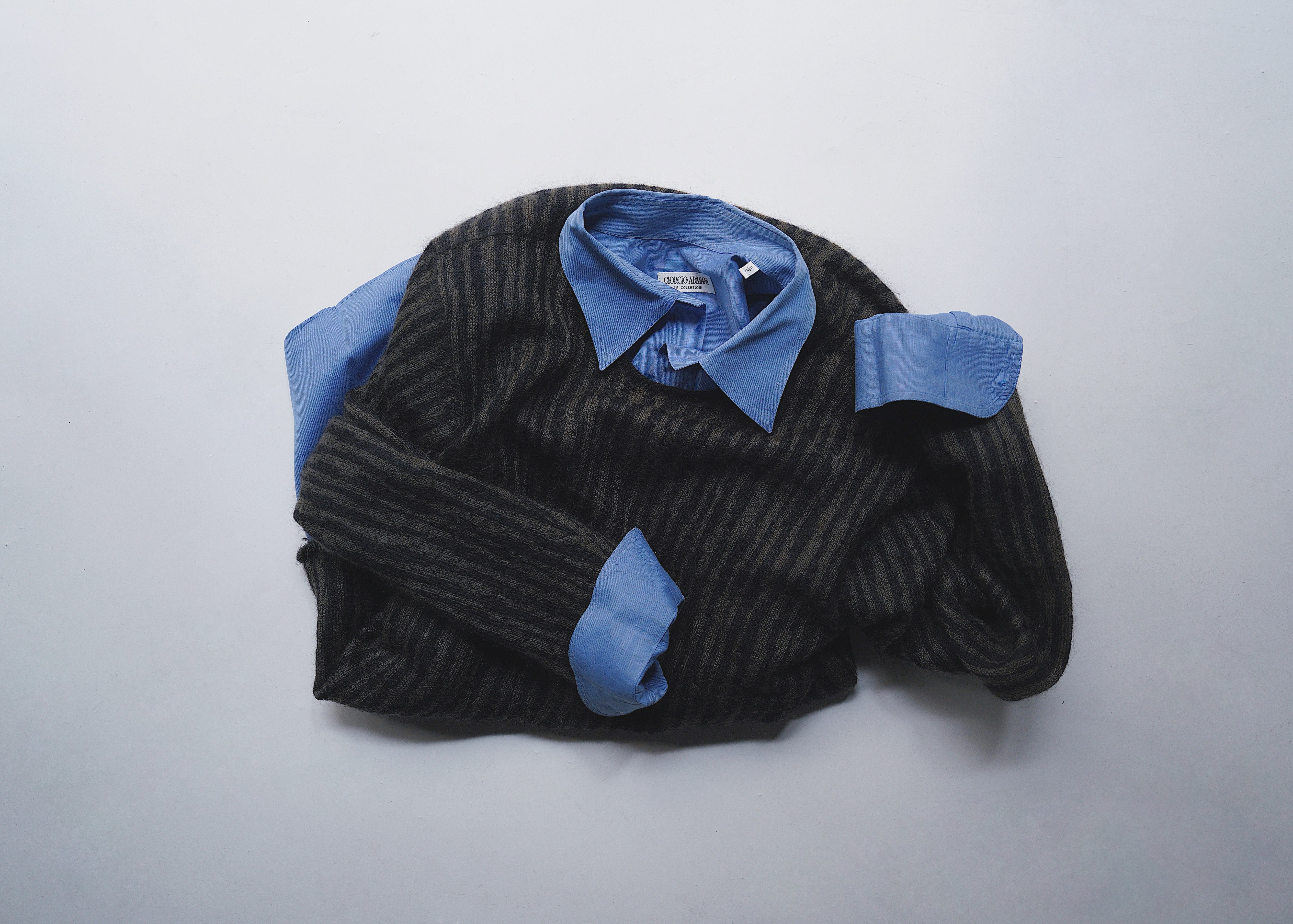 90's GIORGIO ARMANI regular collar shirt