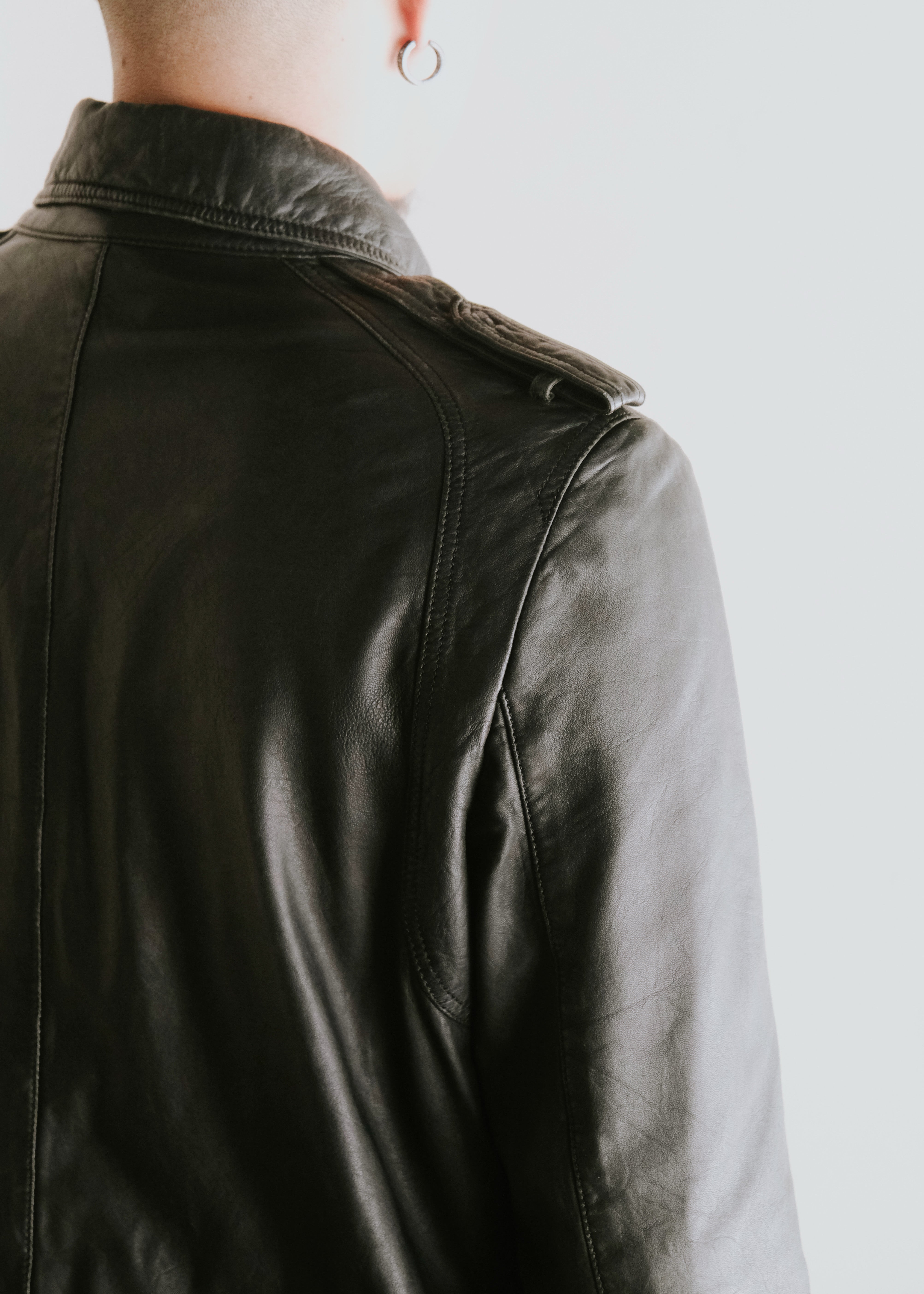 MARCO TAGLIAFERRI multiple pocket sheepskin leather jacket