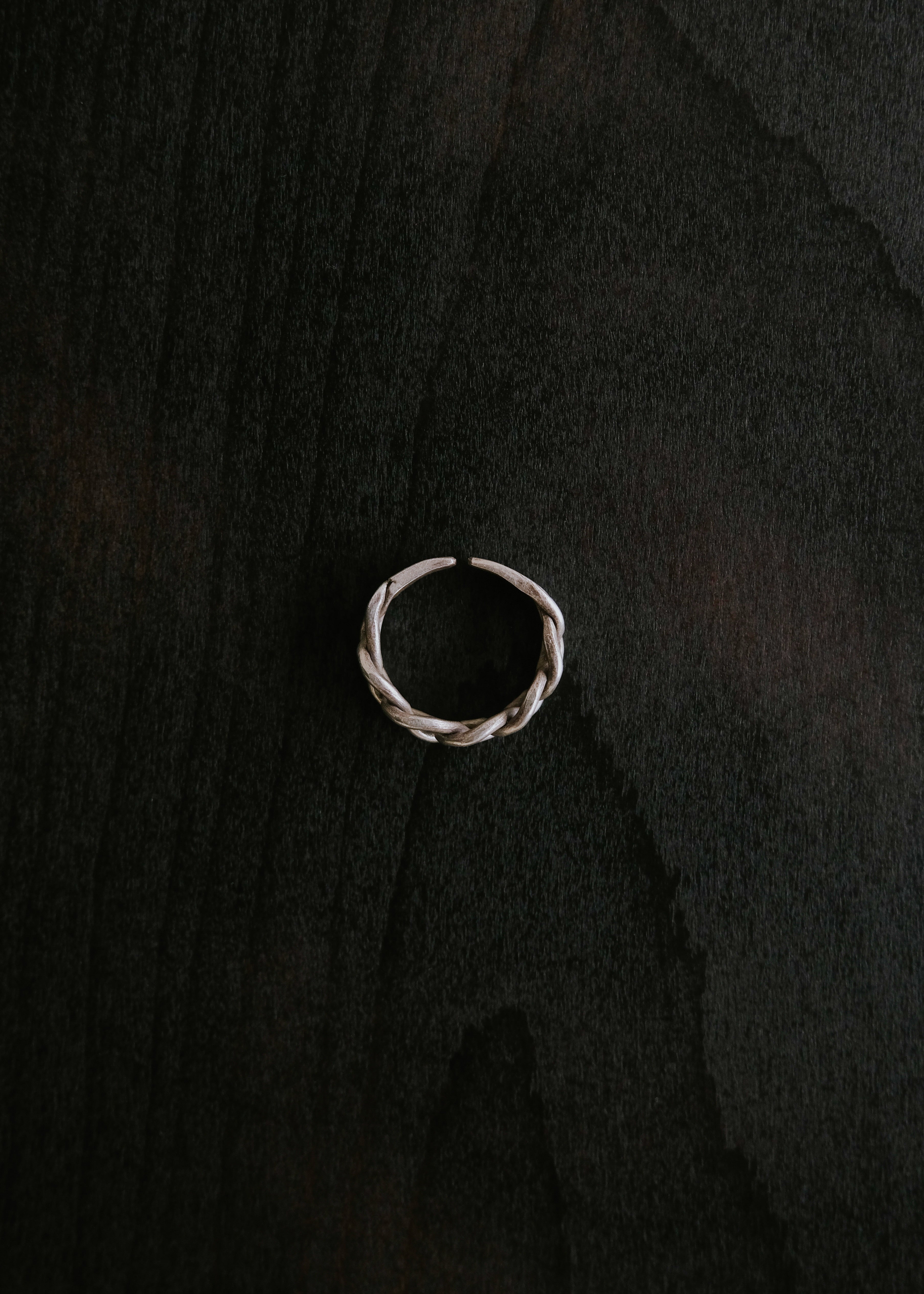 Karen silver chain open ring