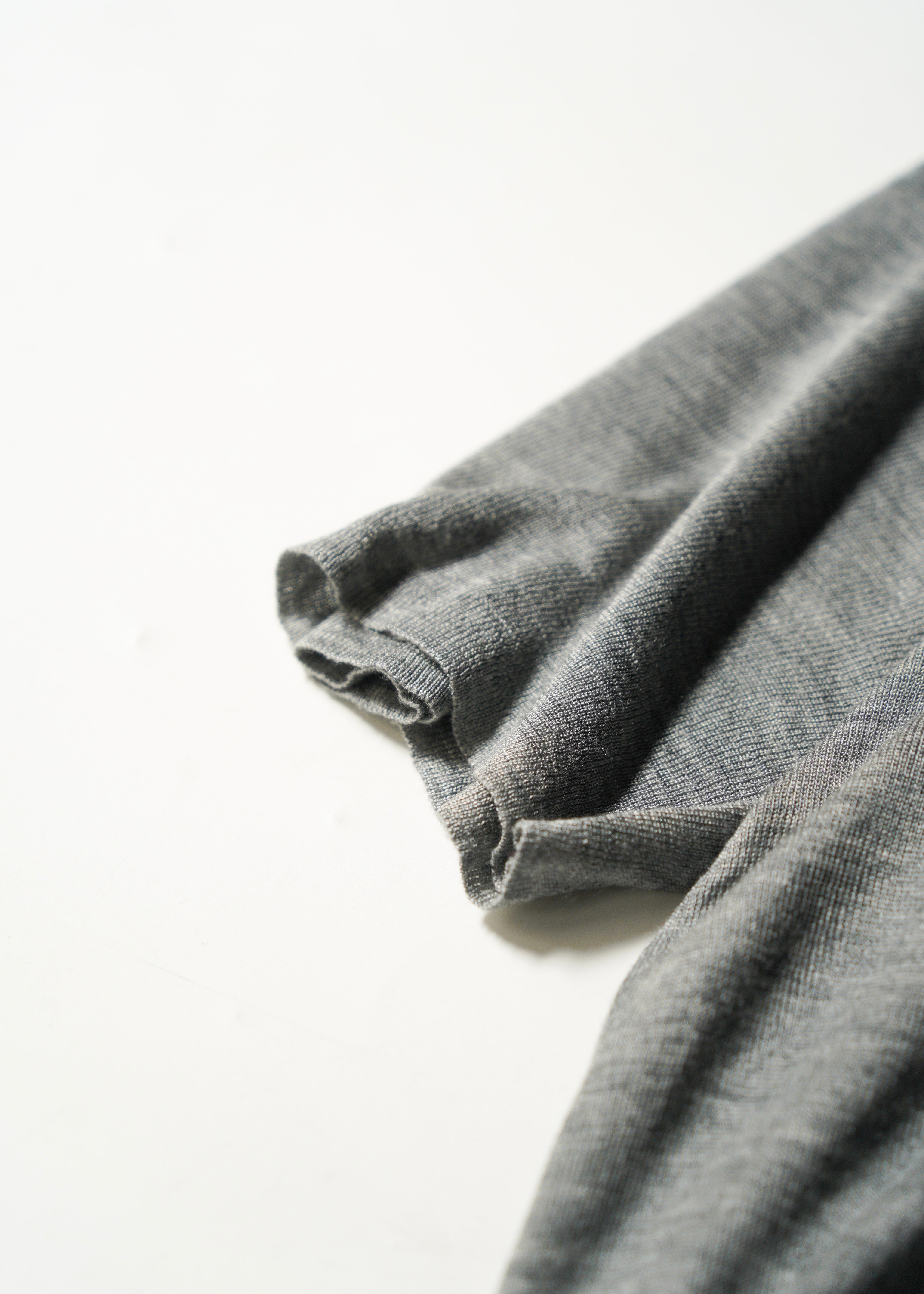 90-00’s JIL SANDER bicolor short sleeve v neck silk knit