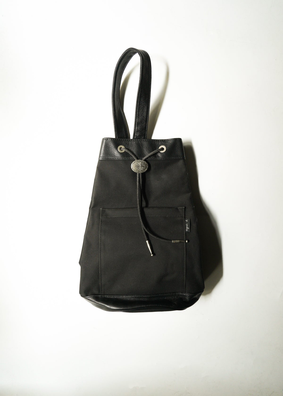 90-00’s ages b. VOYAGE switching leather bonsac shoulder bag