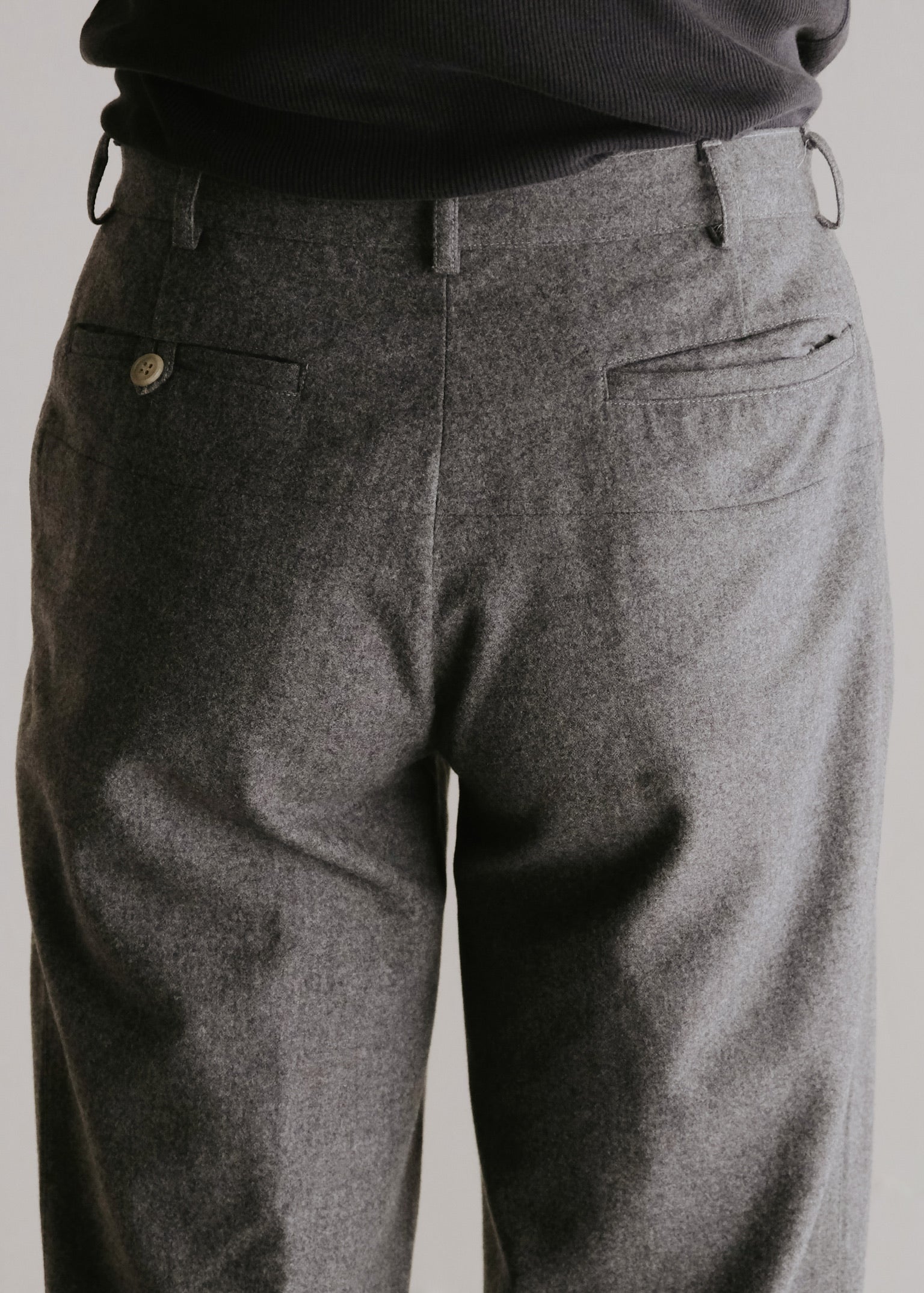 90's A.P.C. cropped wool slacks