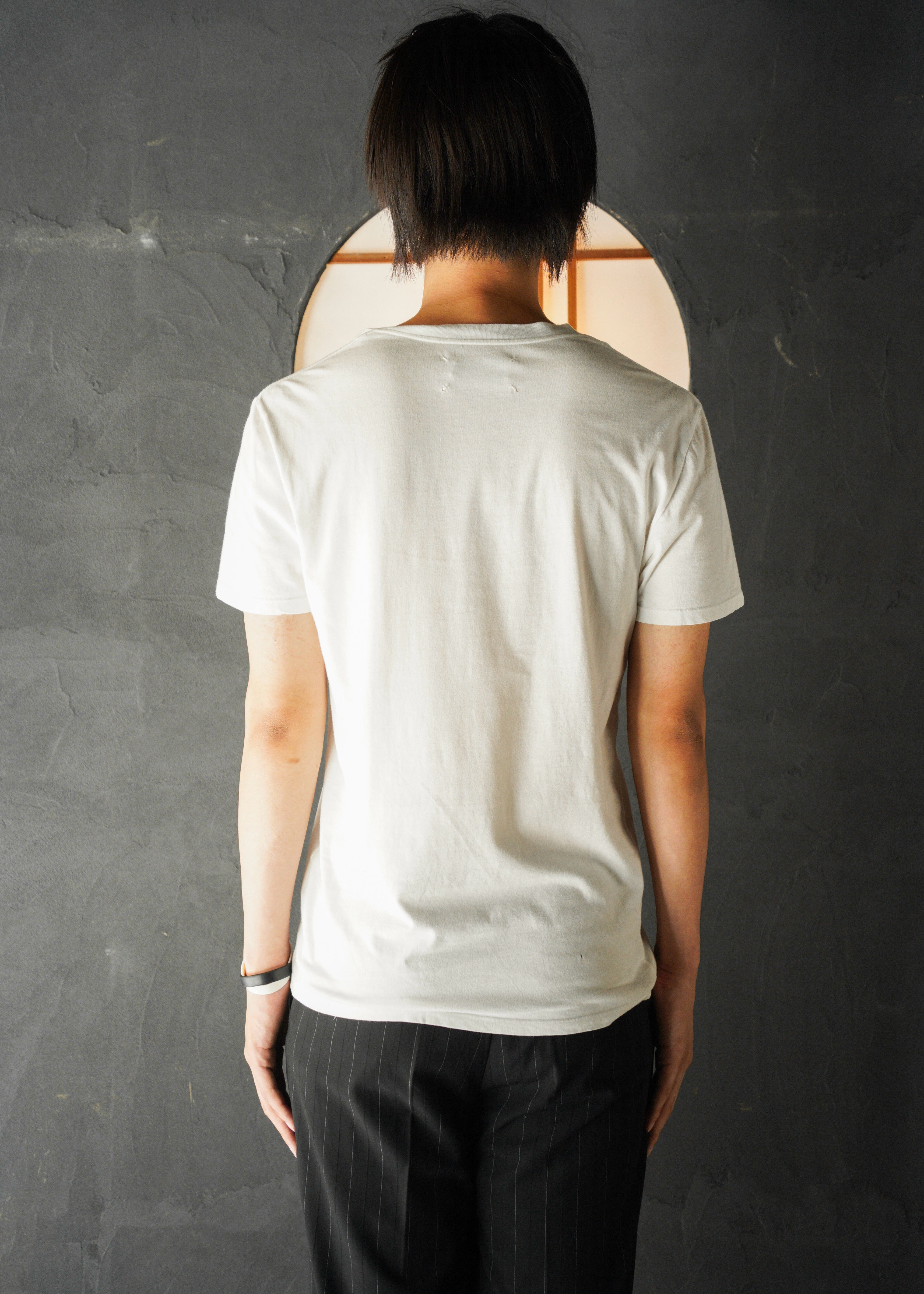 Maison Martin Margiela 2010SS v neck cotton t-shirt