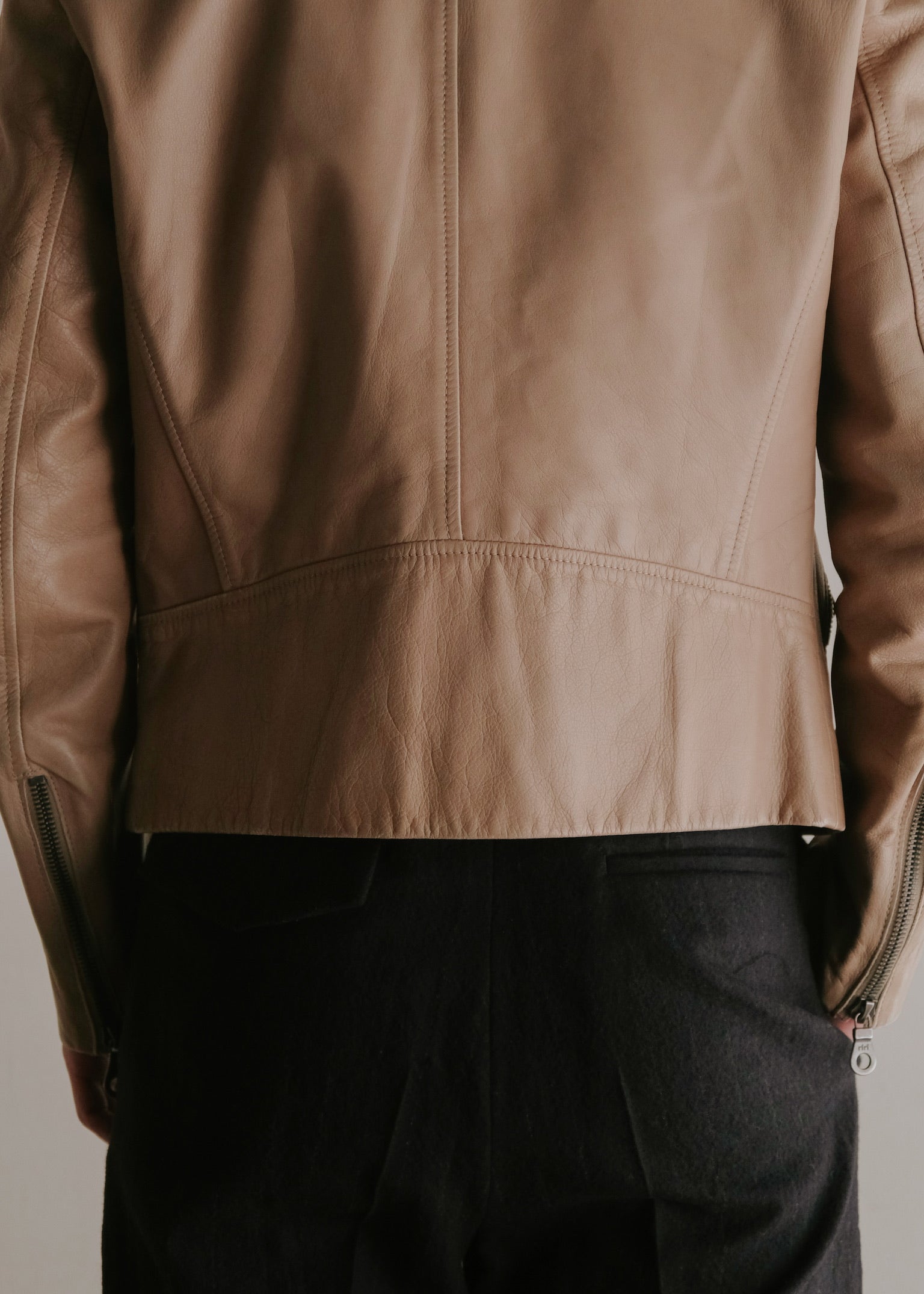 Martin Margiela 08SS 5 zip leather riders jacket