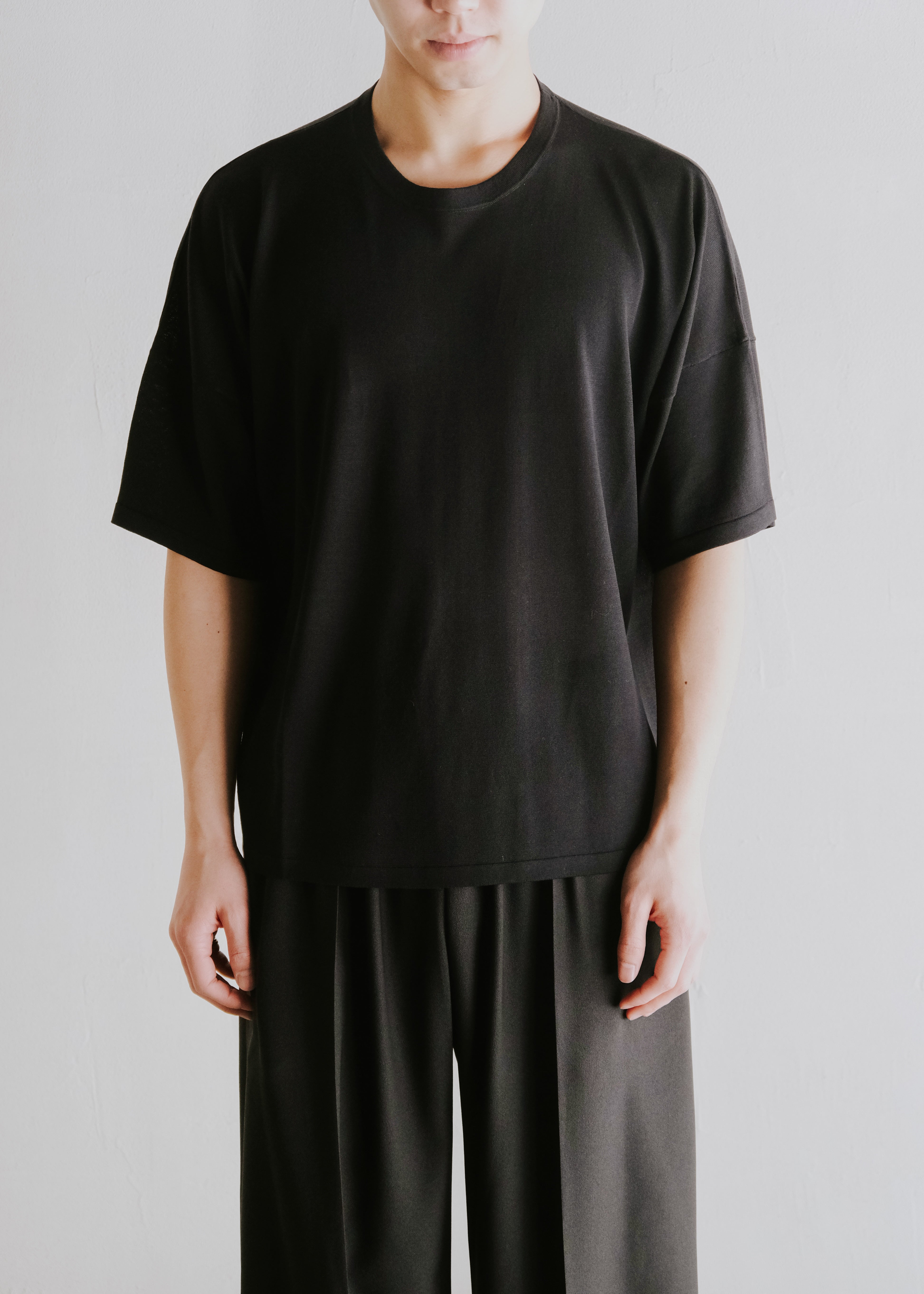 JEANPAULKNOTT ジャンポールノット 2026SS Tトップ リヨセル ウール混 ショートスリーブニット 半袖 新作 メンズ