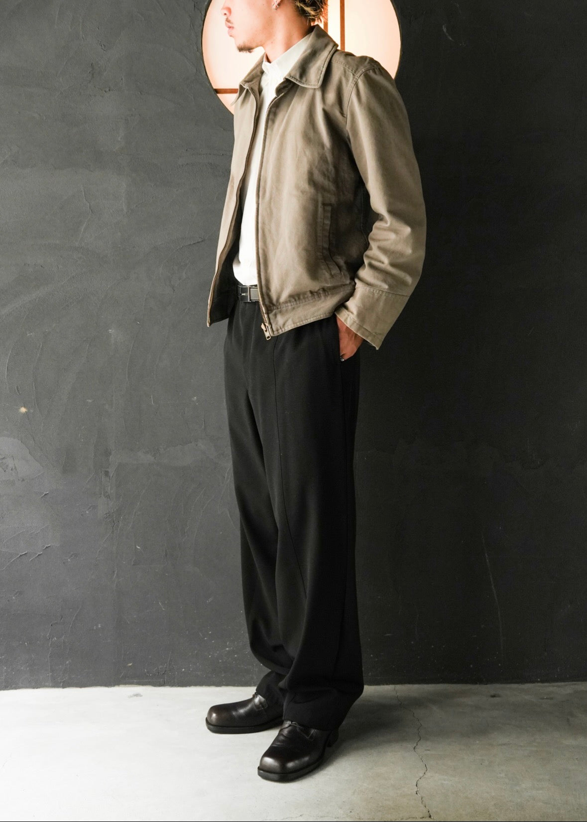 90-00’s GIORGIO ARMANI tapered wool slacks
