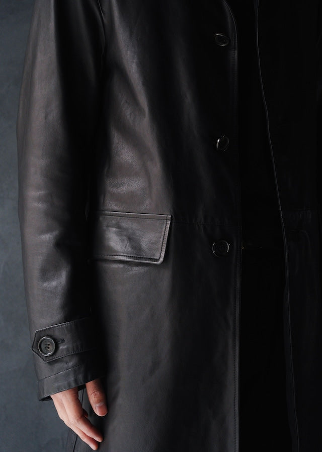 00’s PRADA SPORT reversible leather car coat