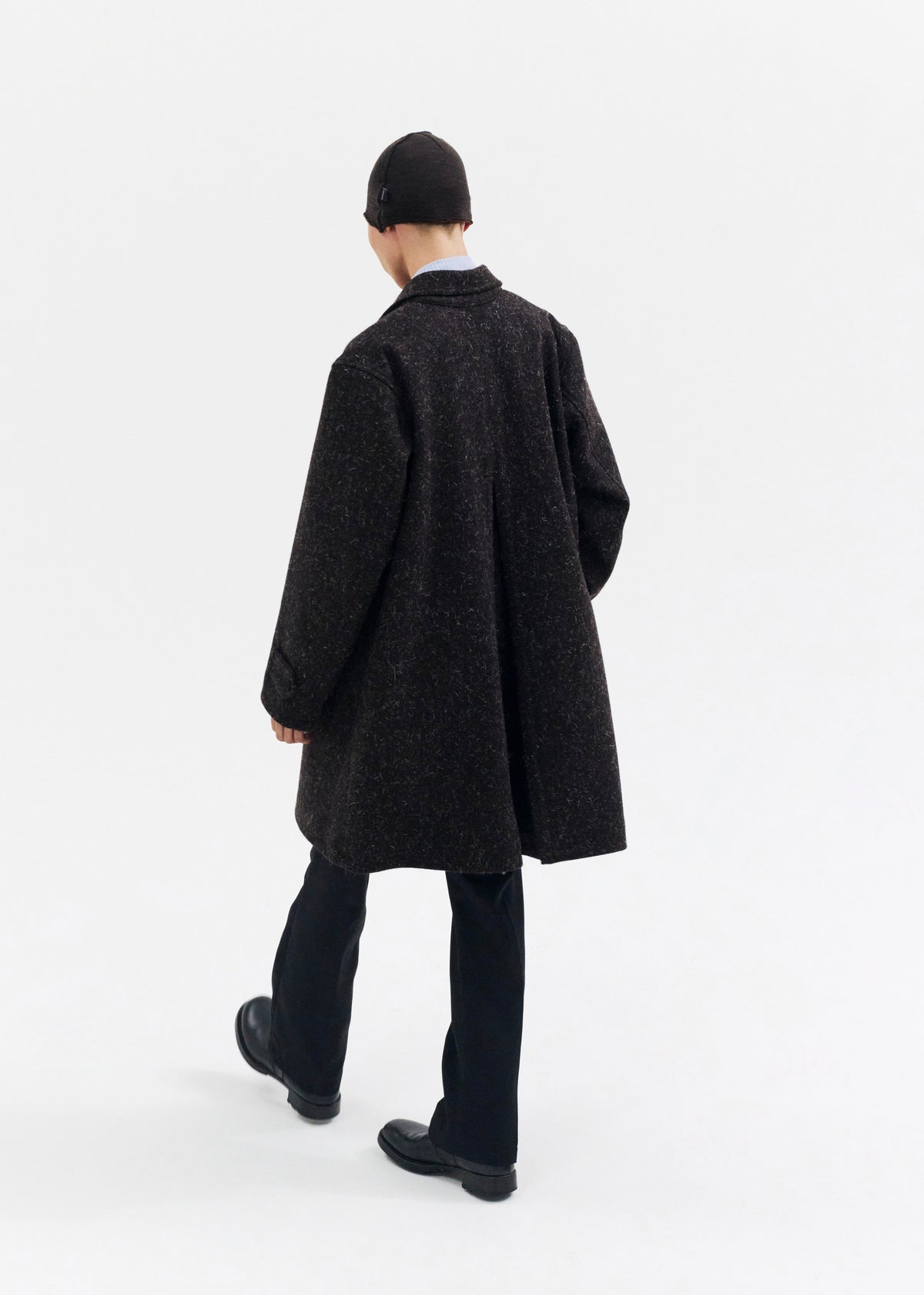 SHOOP 26AW MAXI PLEAT WOOL COAT
