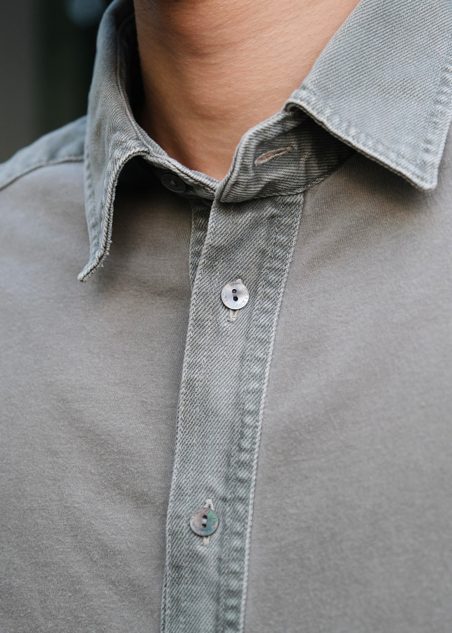 00’s D&G regular collar short sleeve shirt