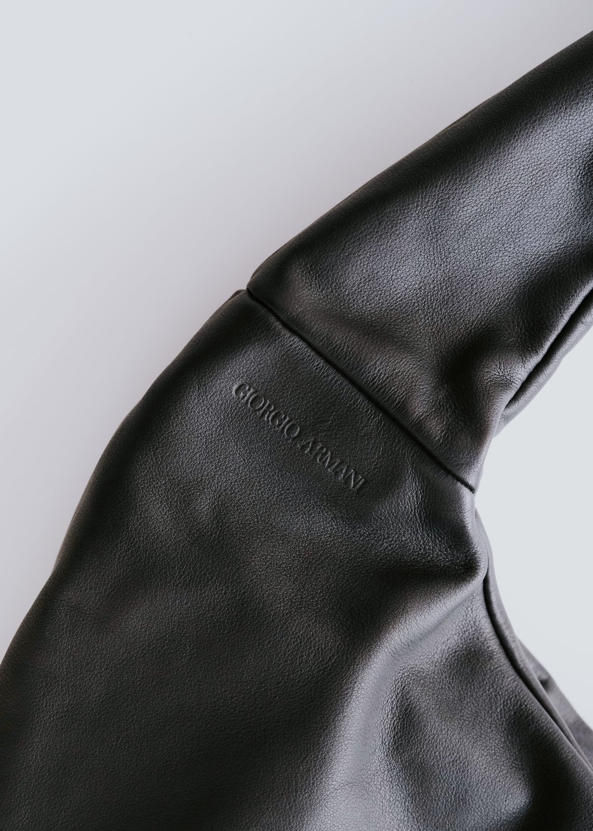 GIORGIO ARMANI ジョルジオアルマーニ 00年代 レザー panel ホーボー バッグ メンズ