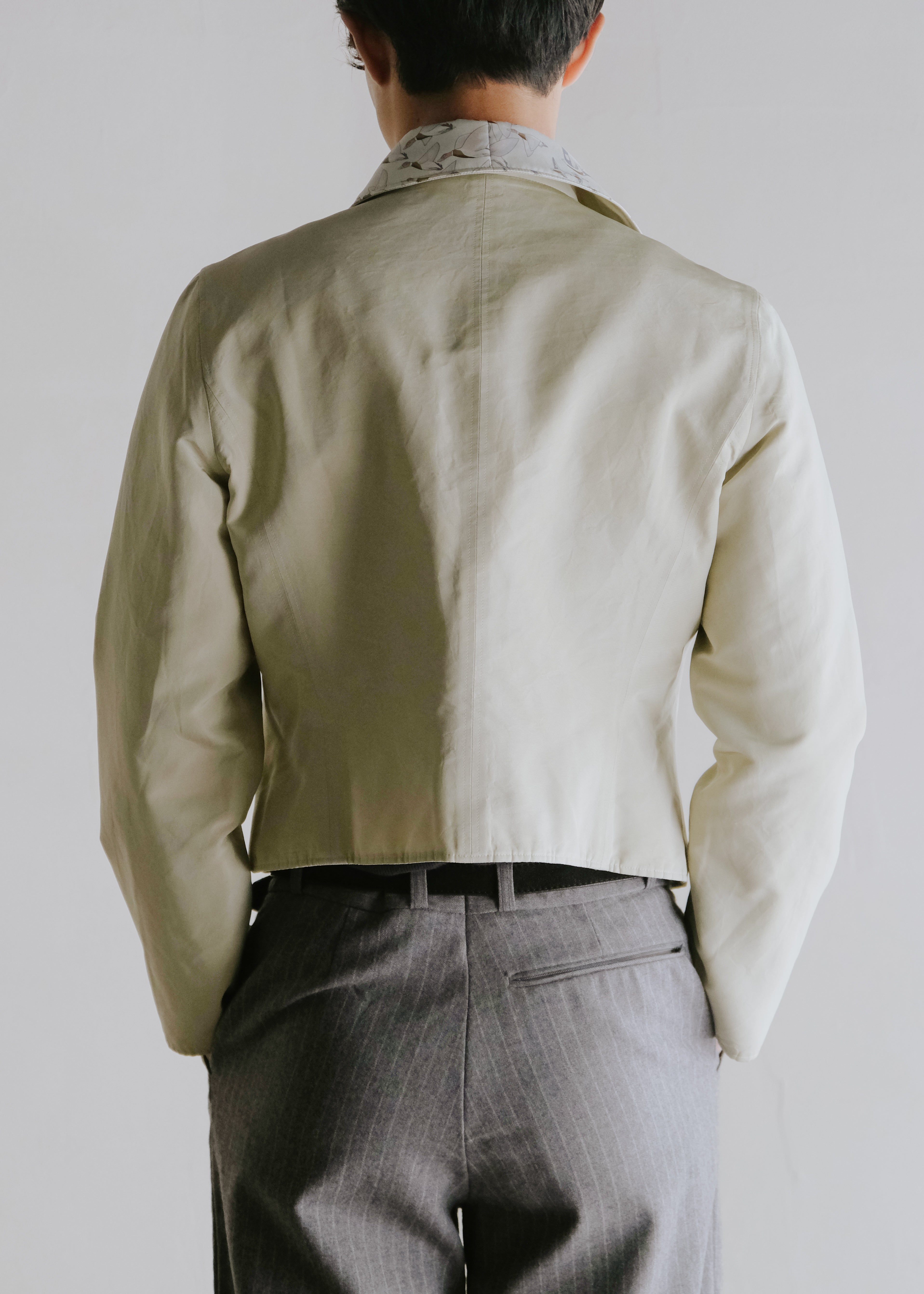 HERMÈS by Martin Margiela silk reversible blouson