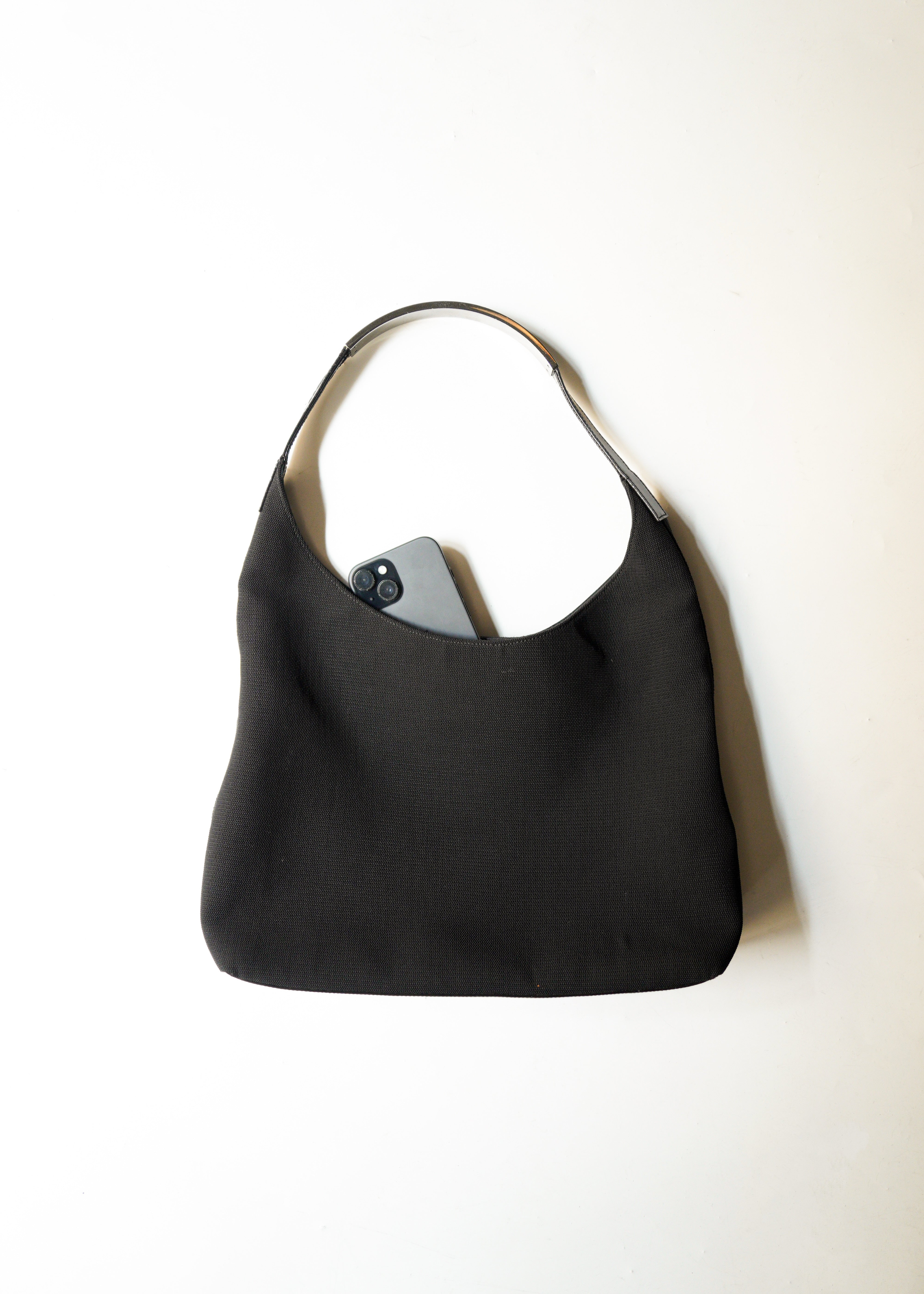 00’s GUCCI metal plate handle shoulder bag