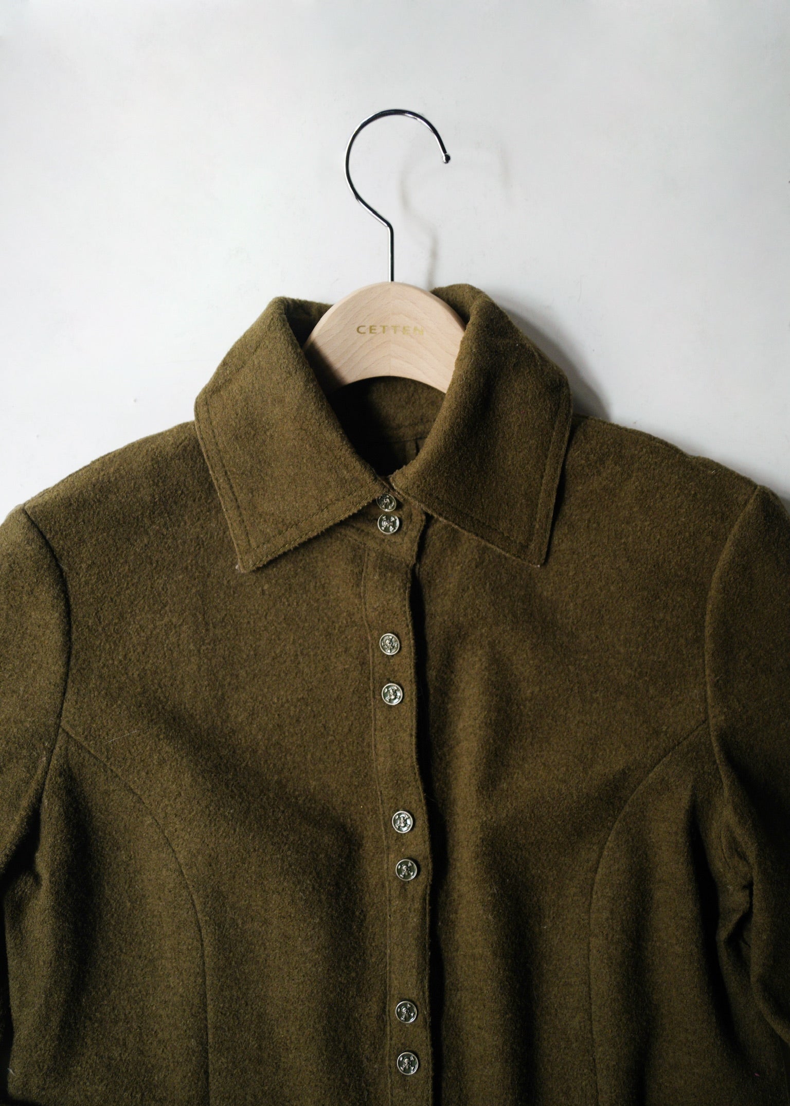 wool long shirt jacket