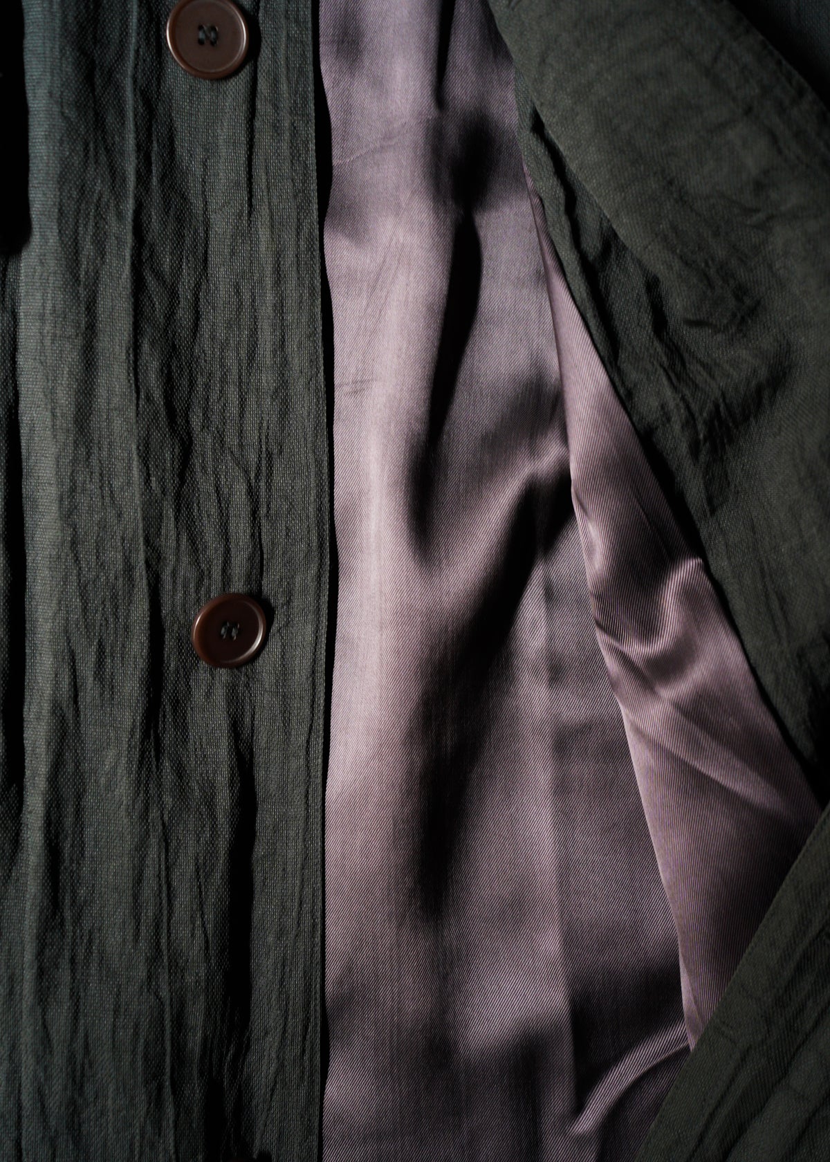 70-80’s GIORGIO ARMANI linen balmacaan coat