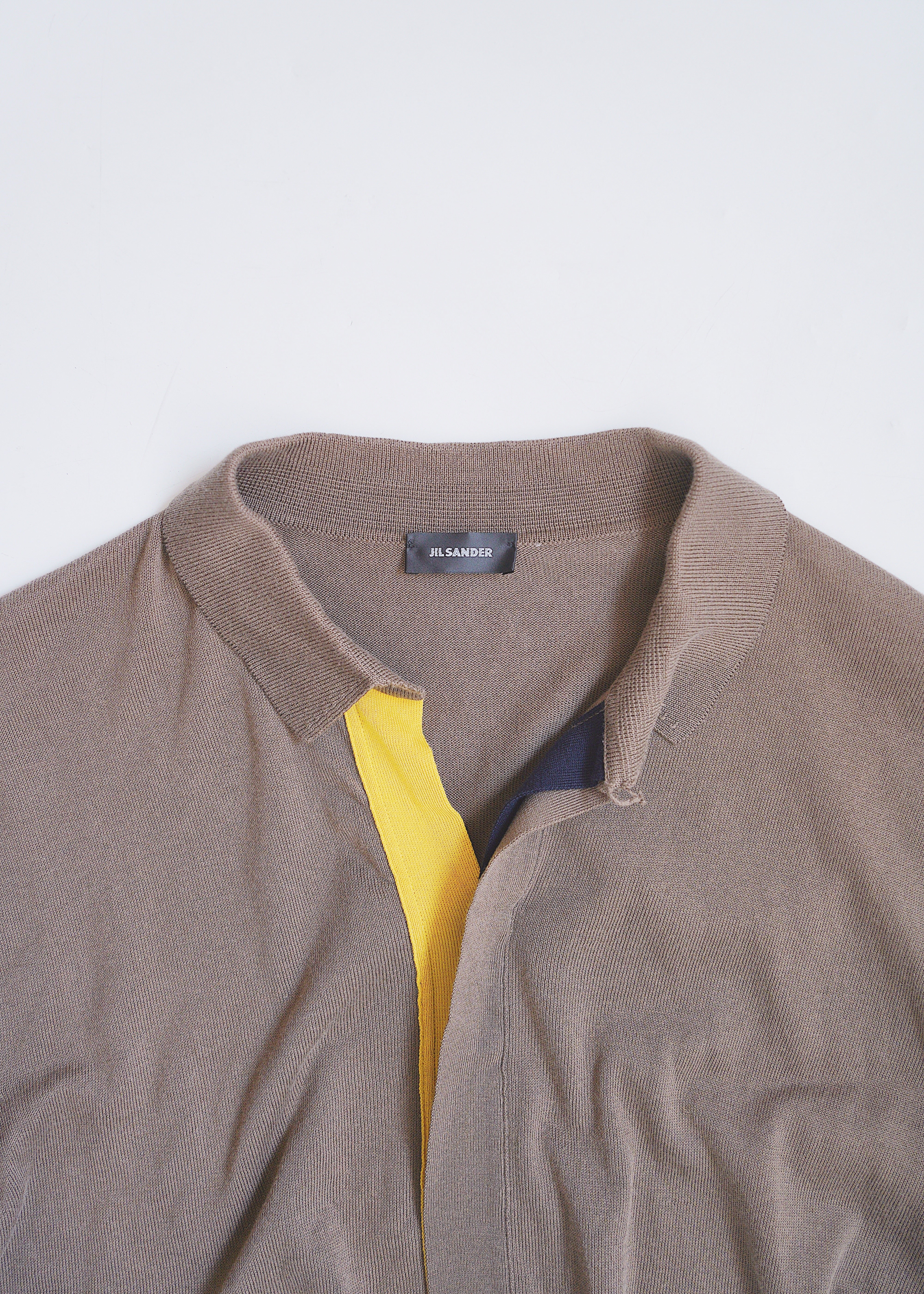 JIL SANDER 09SS by Raf Simons bi-color knit polo