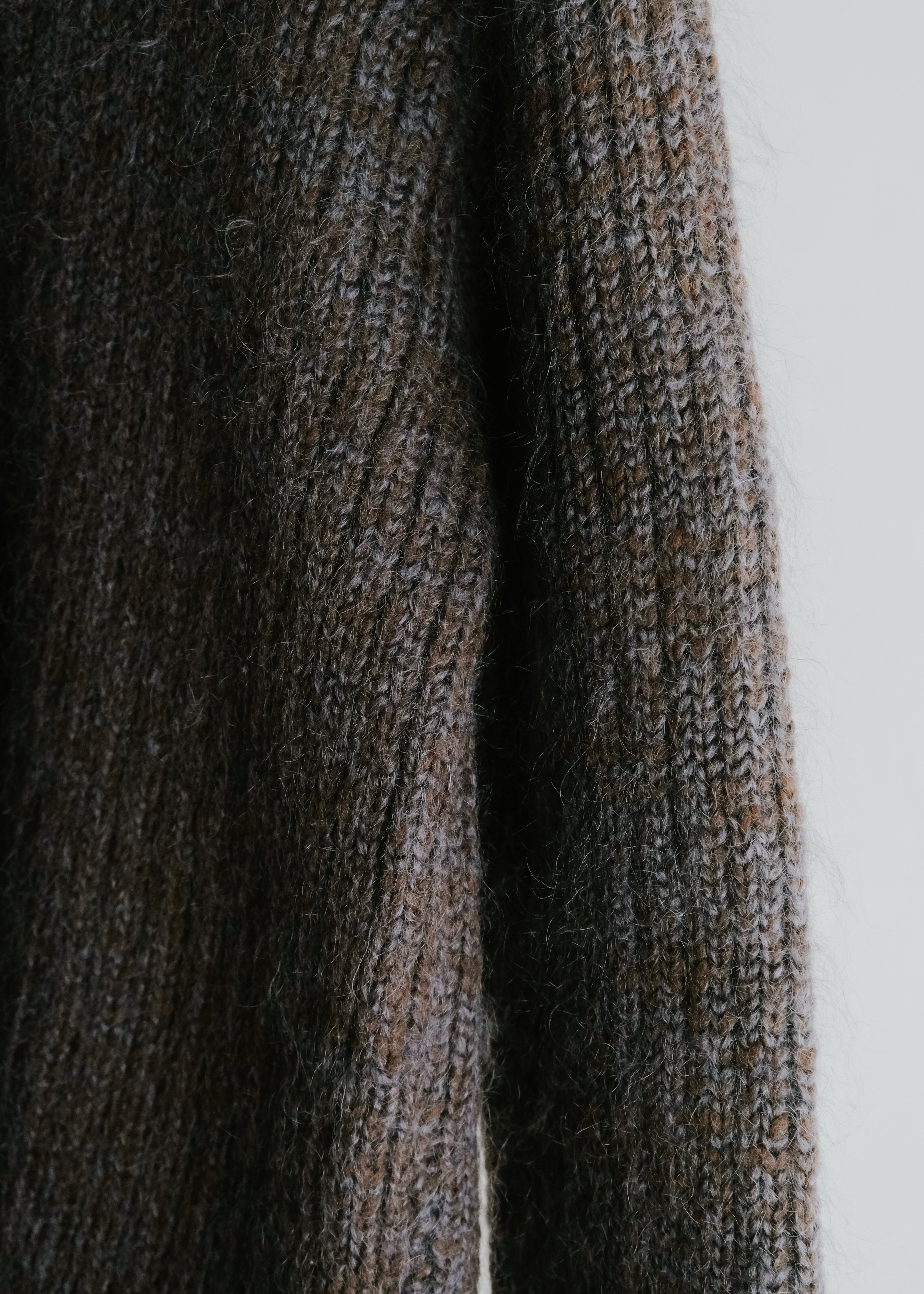 90's A.P.C. mohair low gauge v neck knit