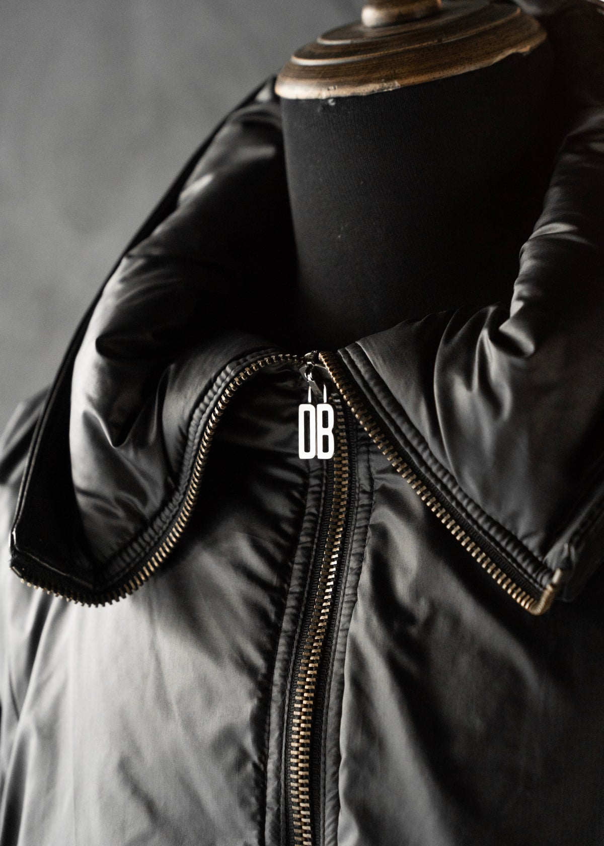 DIRK BIKKEMBERGS 99AW space collar zip up nylon jacket