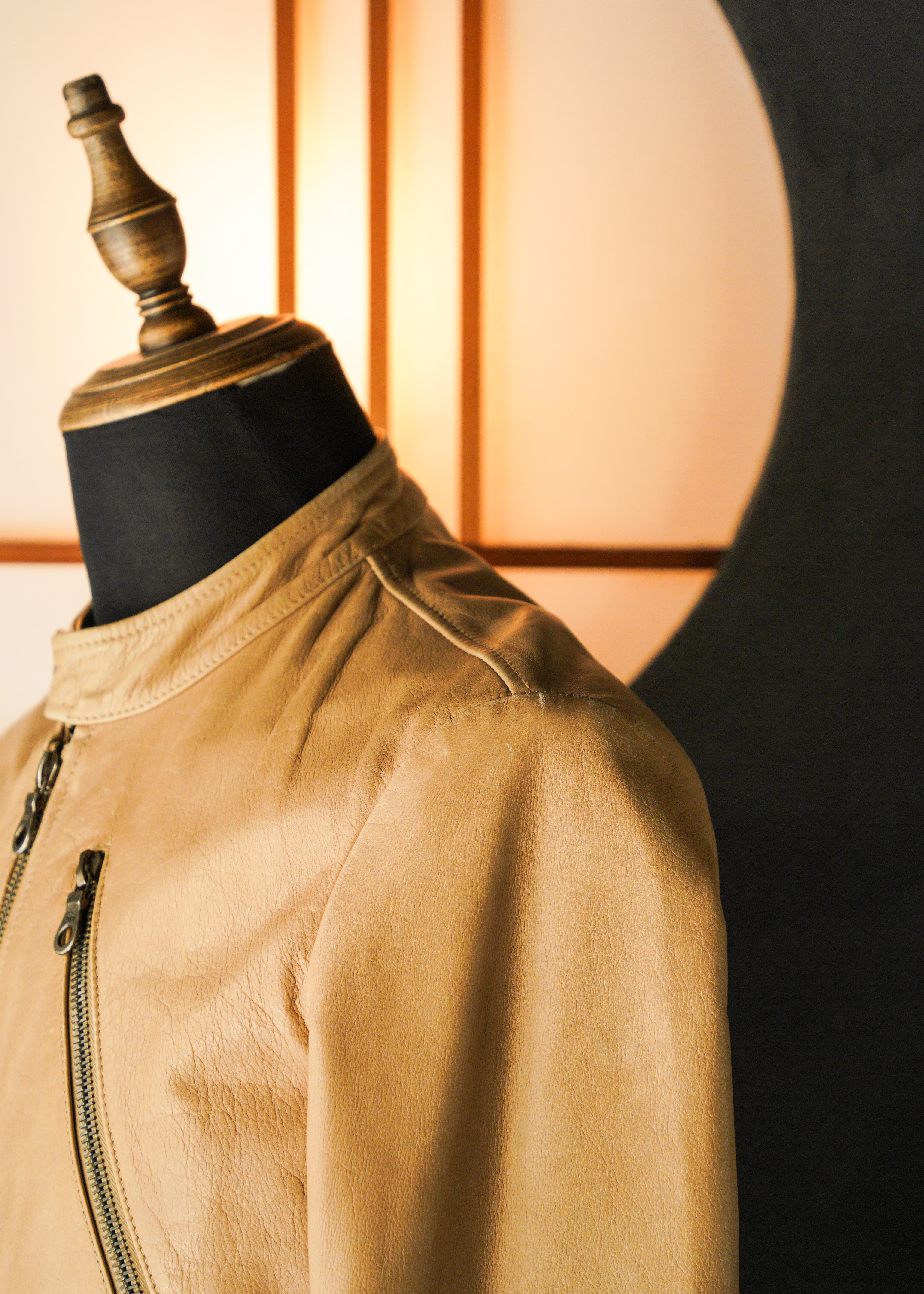 Martin Margiela 08SS 5 zip leather riders jacket