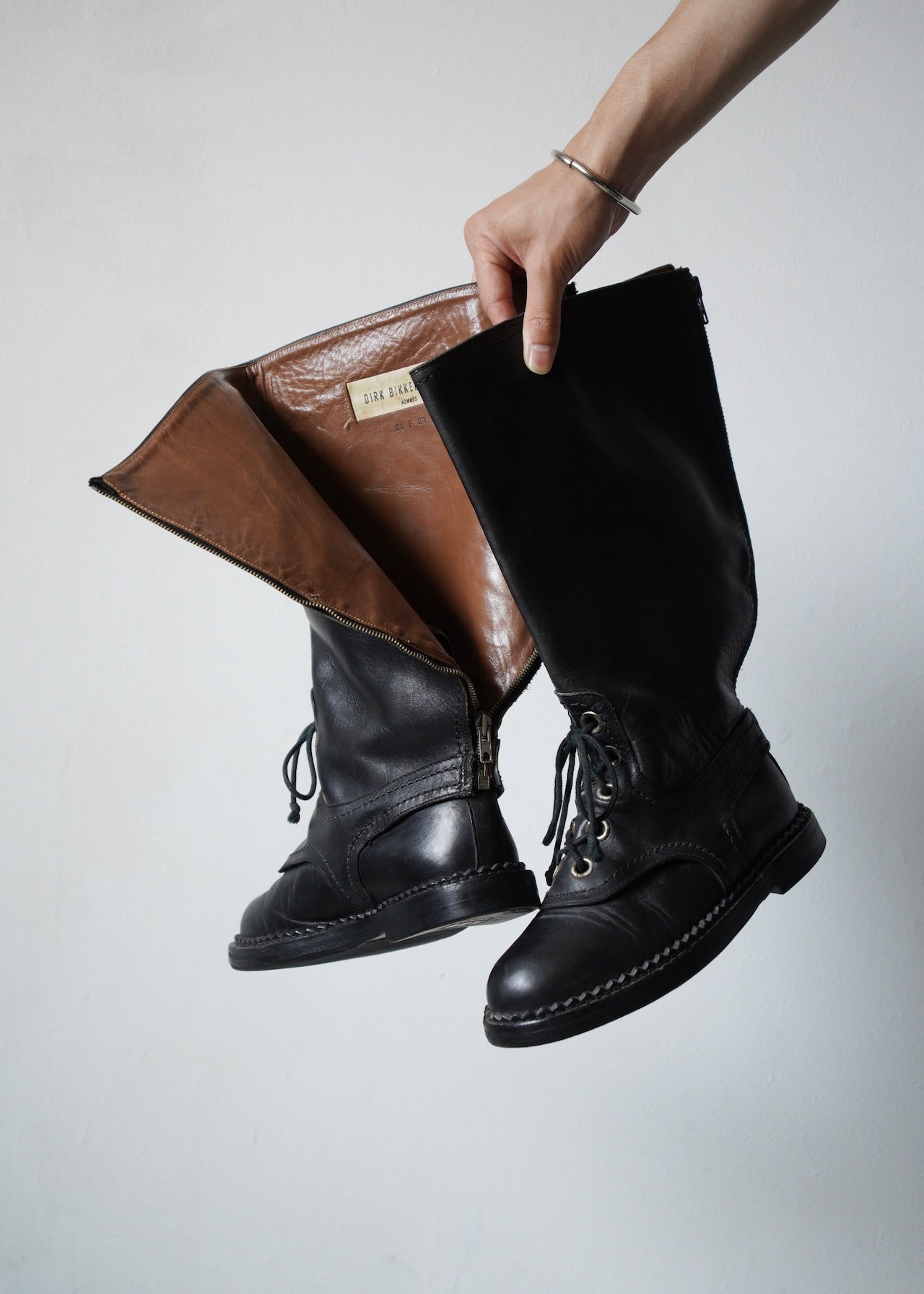 DIRK BIKKEMBERGS HOMMES 1987 back zip long boots